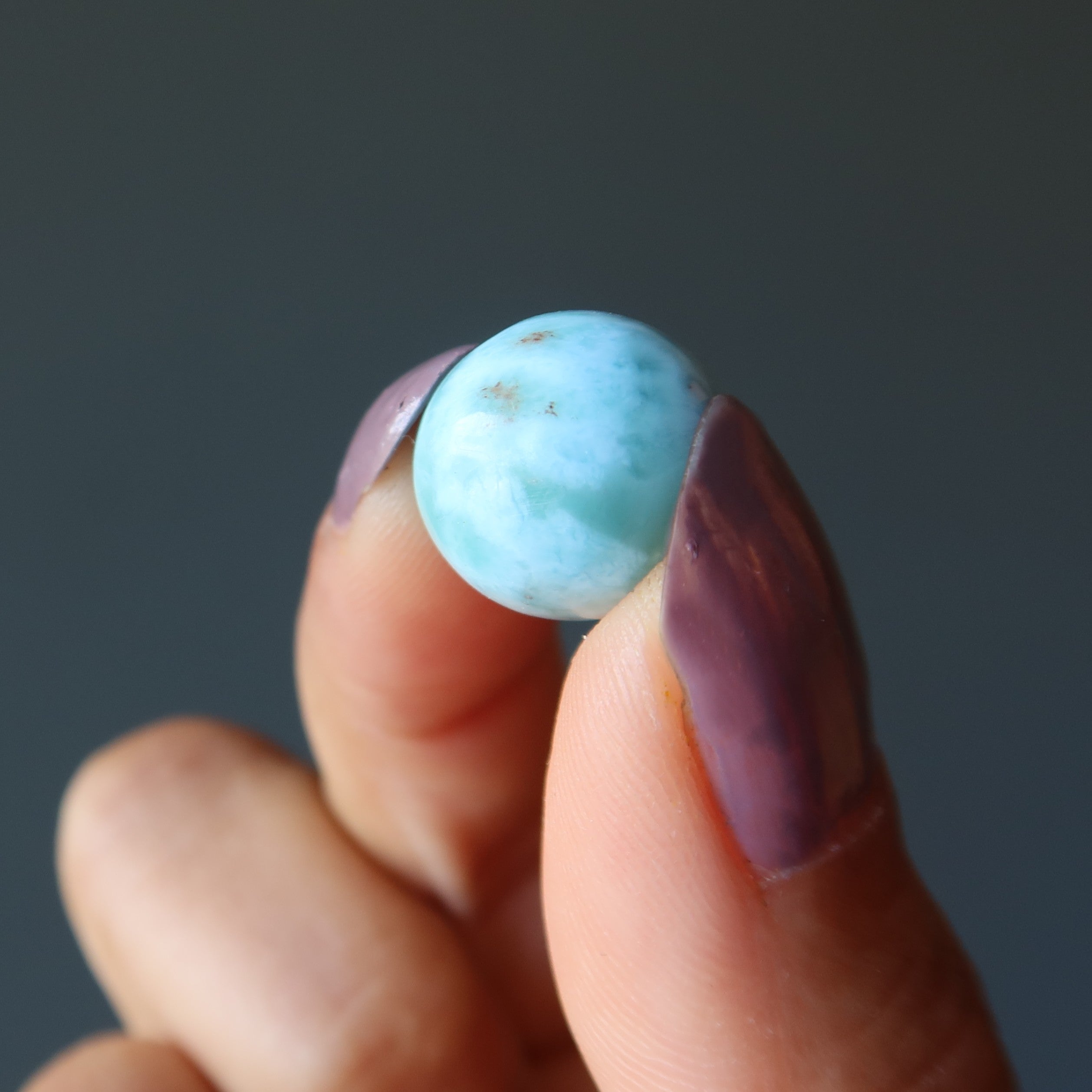Larimar Sphere Aqua Blue Green Tropical Crystal Ball