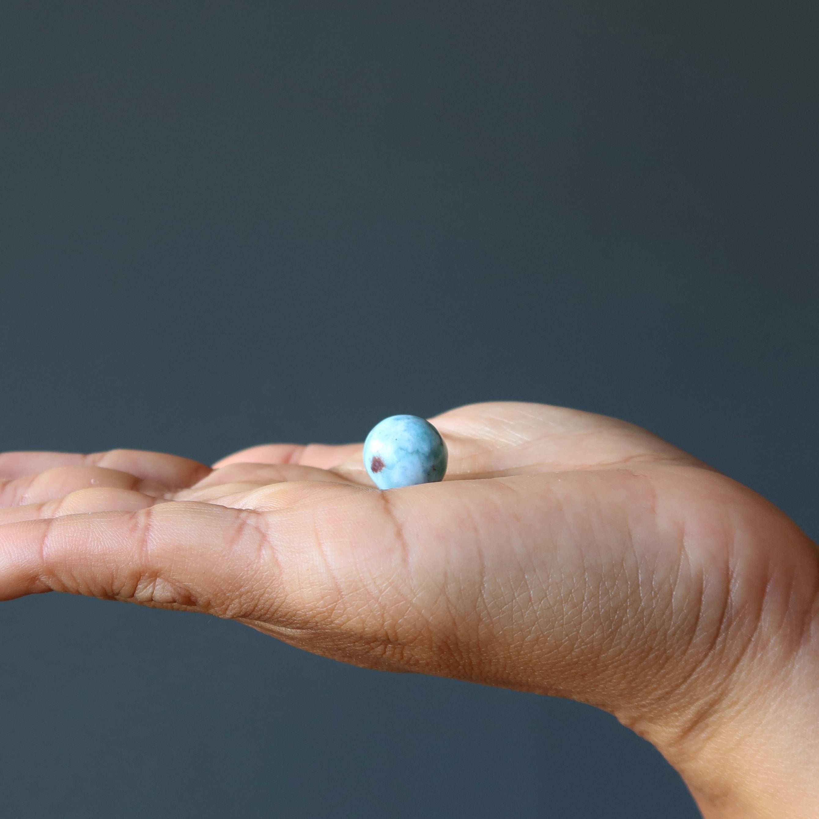 Larimar Sphere Aqua Blue Green Tropical Crystal Ball