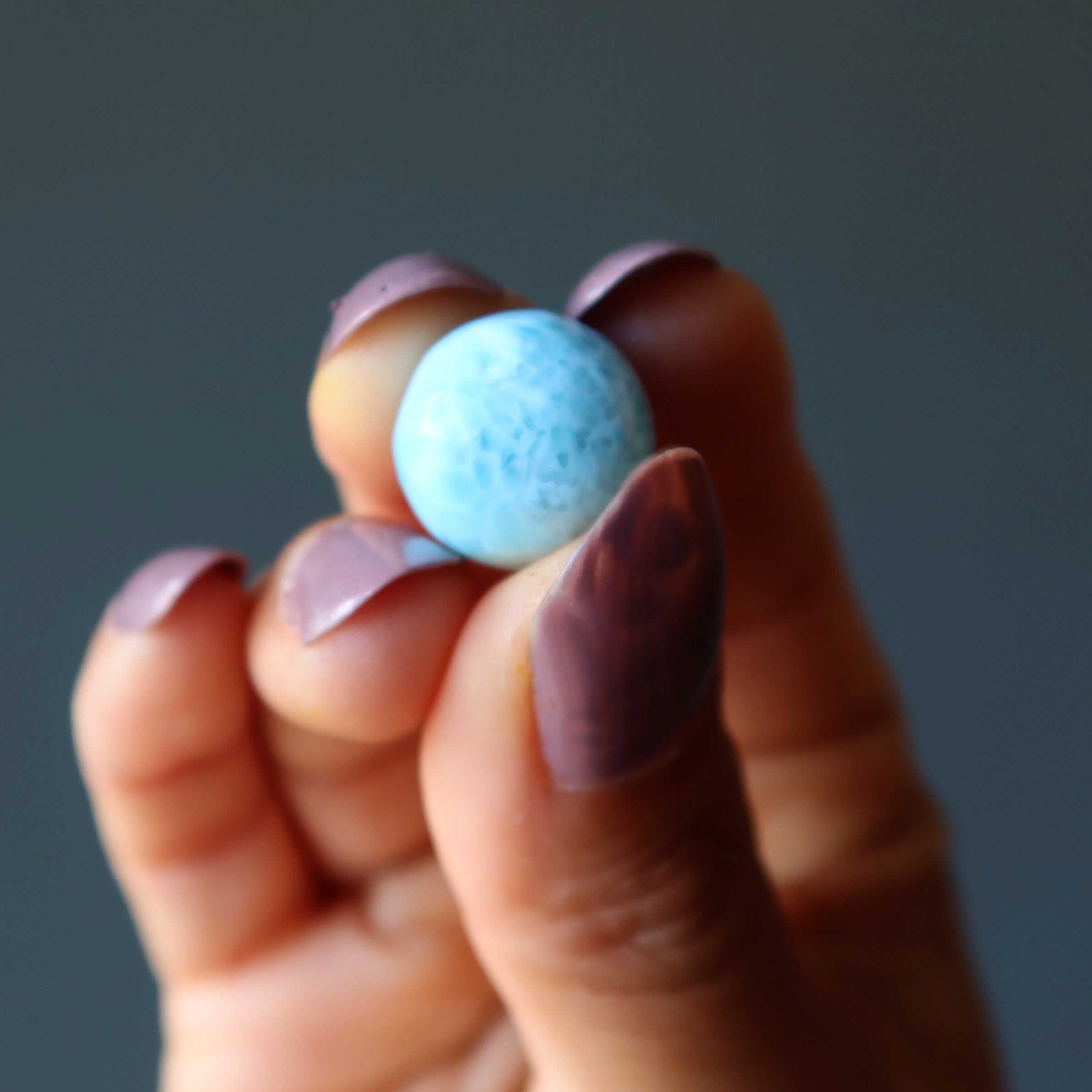 Larimar Sphere Sky Blue Dominican Republic Crystal Ball