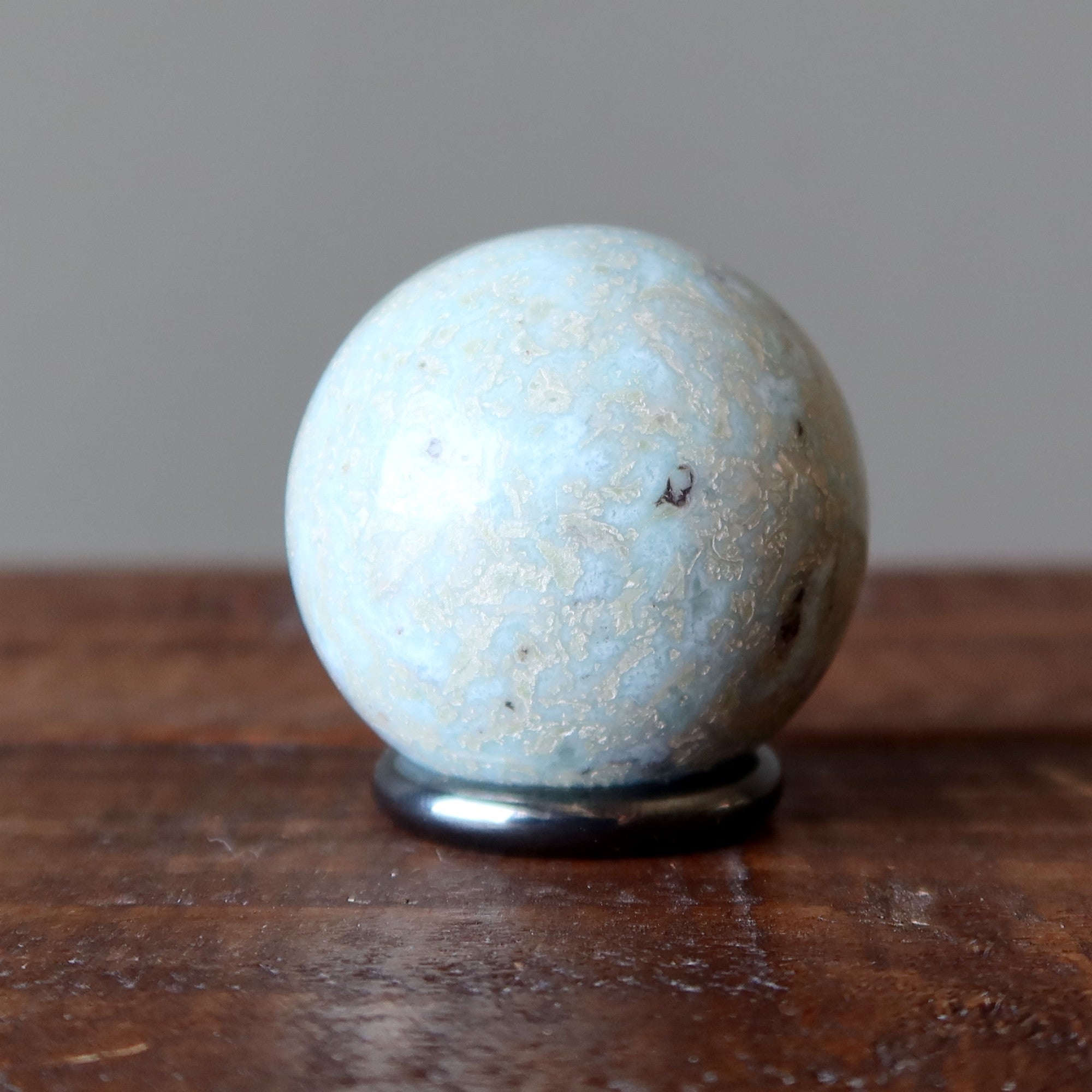 Larimar Sphere Sky Blue Dominican Republic Crystal Ball