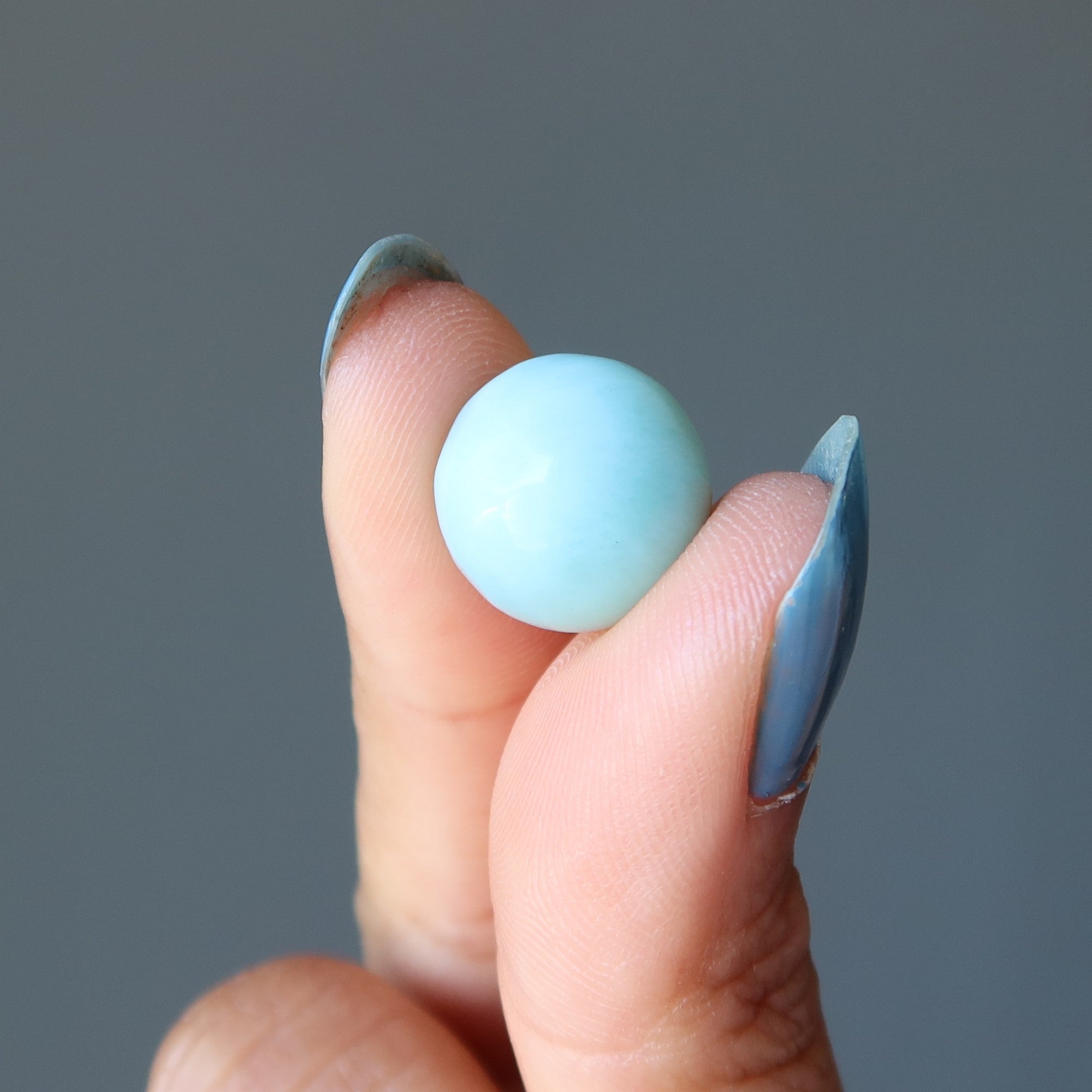 Larimar Sphere Peaceful Blue Sea Breeze Crystal Ball