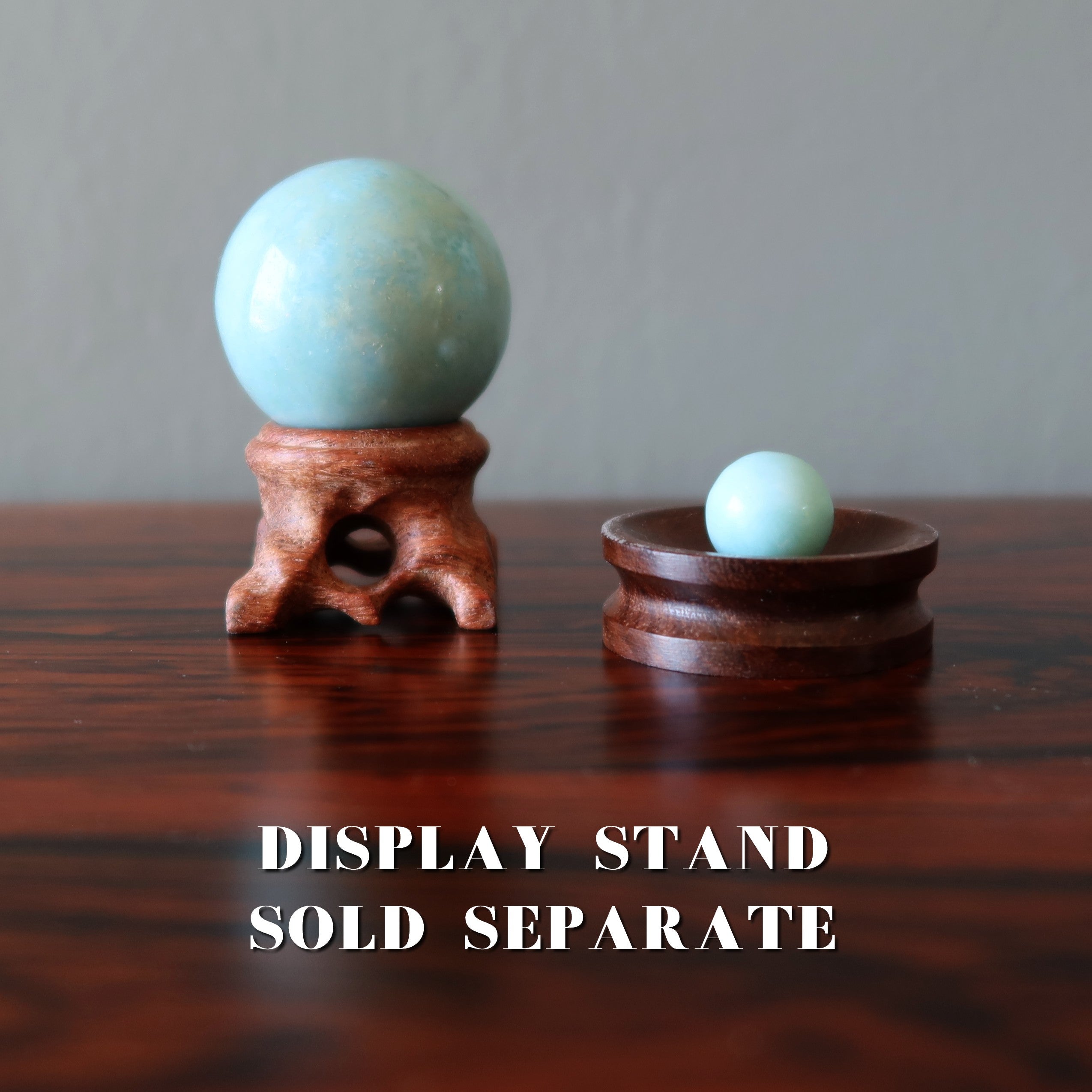 Larimar Sphere Peaceful Blue Sea Breeze Crystal Ball