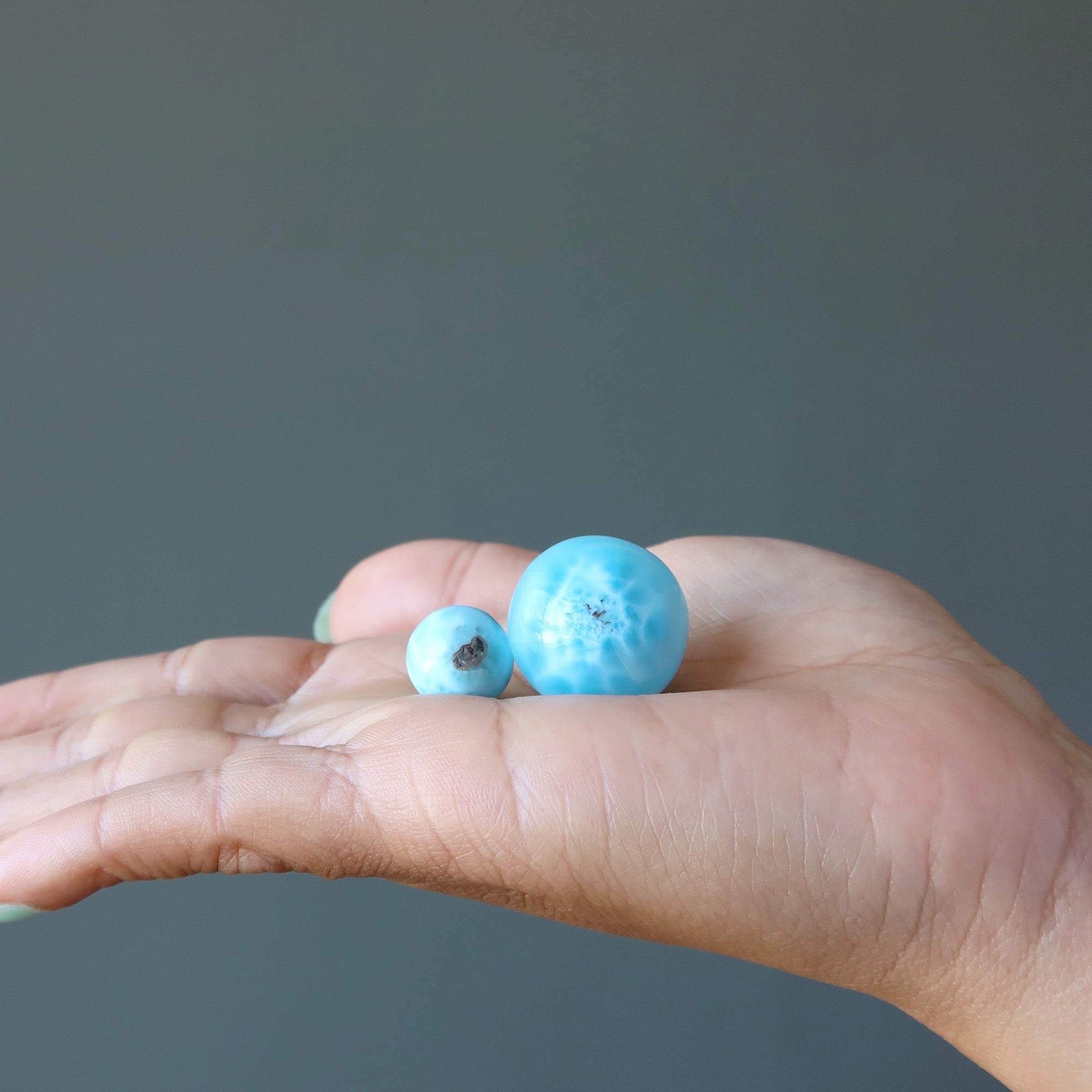 Larimar Sphere Best Blue Turtle Back Crystal Ball