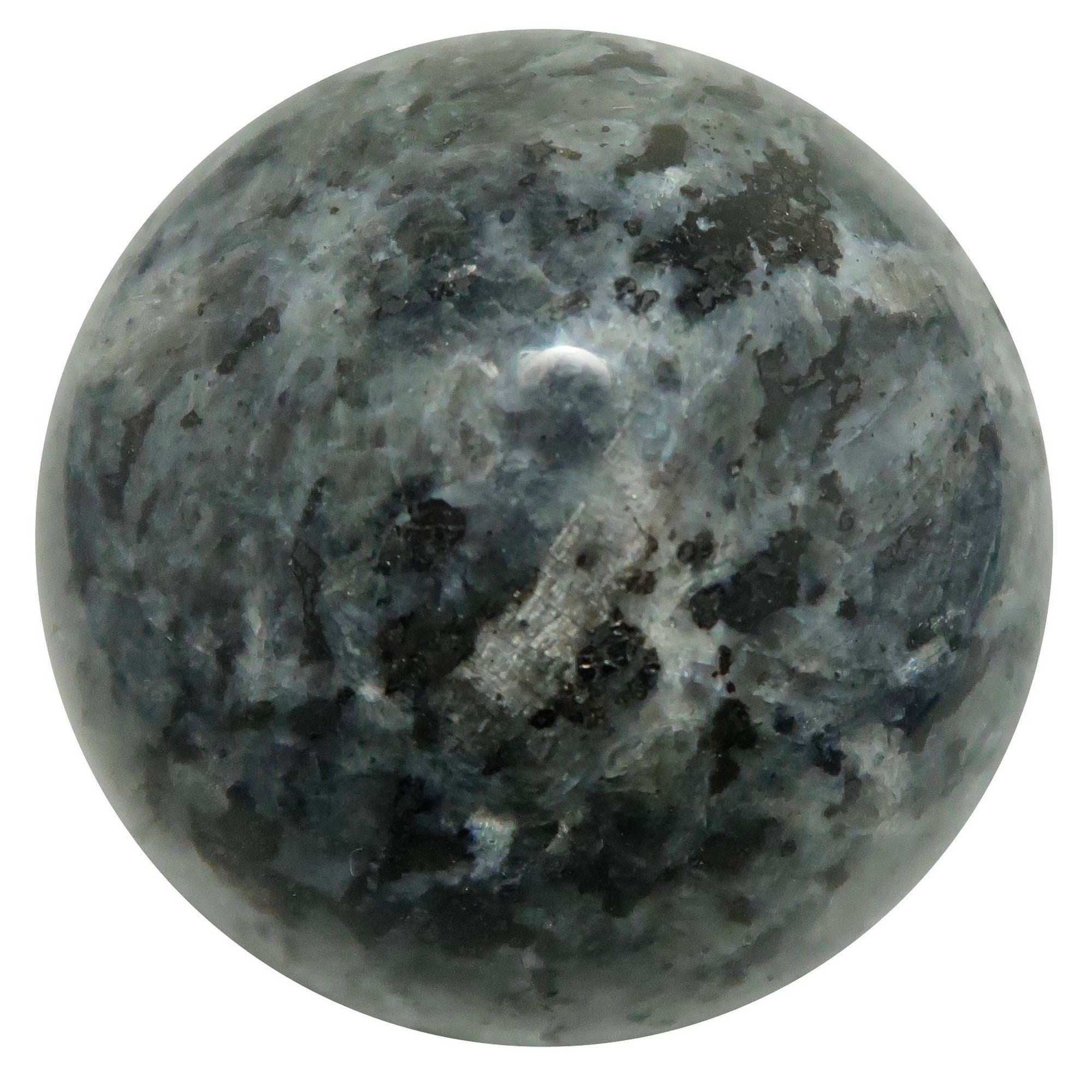 Sphère de Larvikite : Boule de Cristal « Tempête en Préparation »