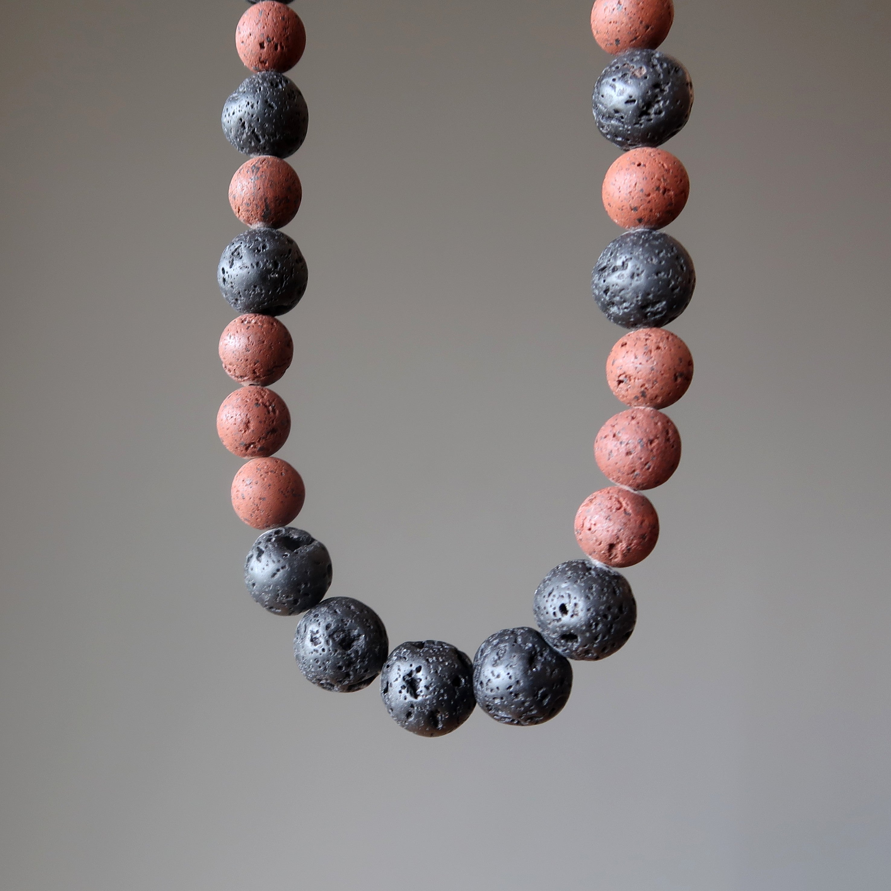 Lava Necklace Core Confidence Red Black Beads