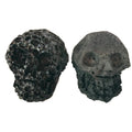 Lava Skull Pair Volcanic Black Protection Stone