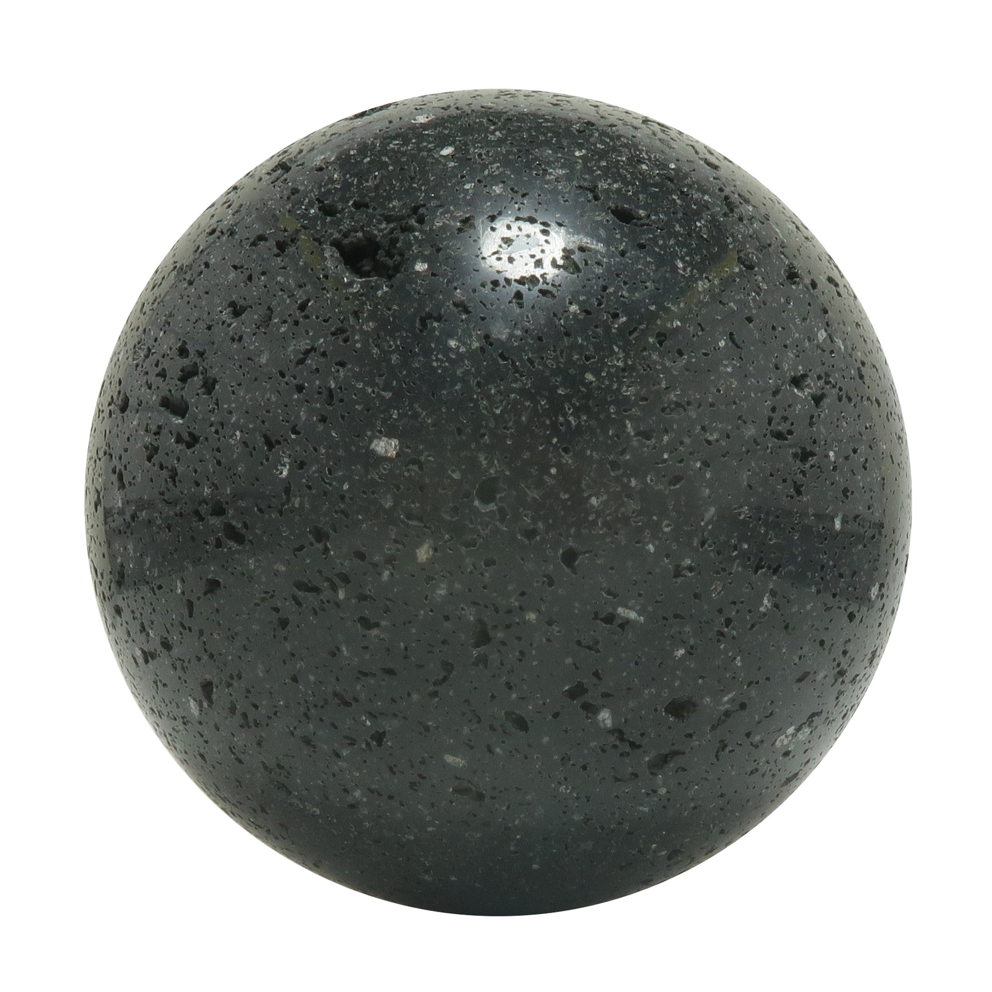 Lava Sphere Volcano Power Black Basalt Crystal Ball
