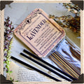 ENCENS DE LAVANDE. Paquet de 20 bâtonnets. Note unique. Pour la méditation, le sommeil et la divination.