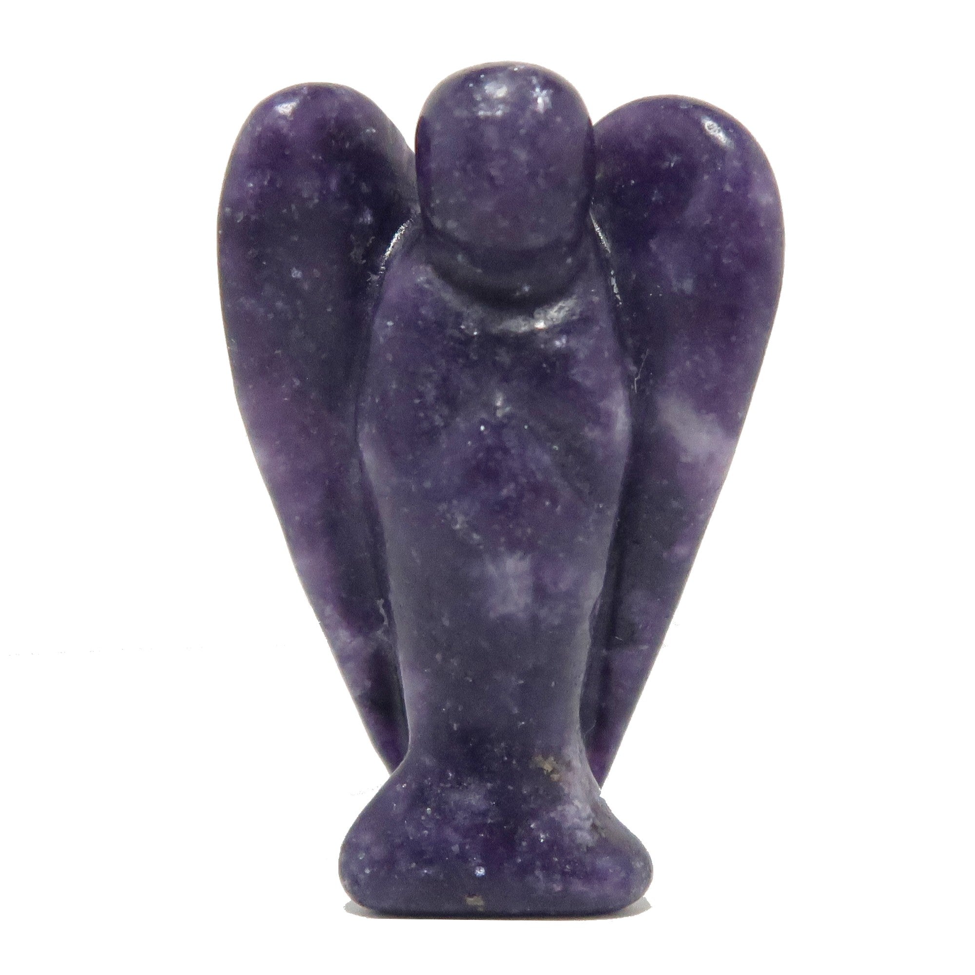 Lepidolith Engelpaar Musik Lila Spiritueller Kristall