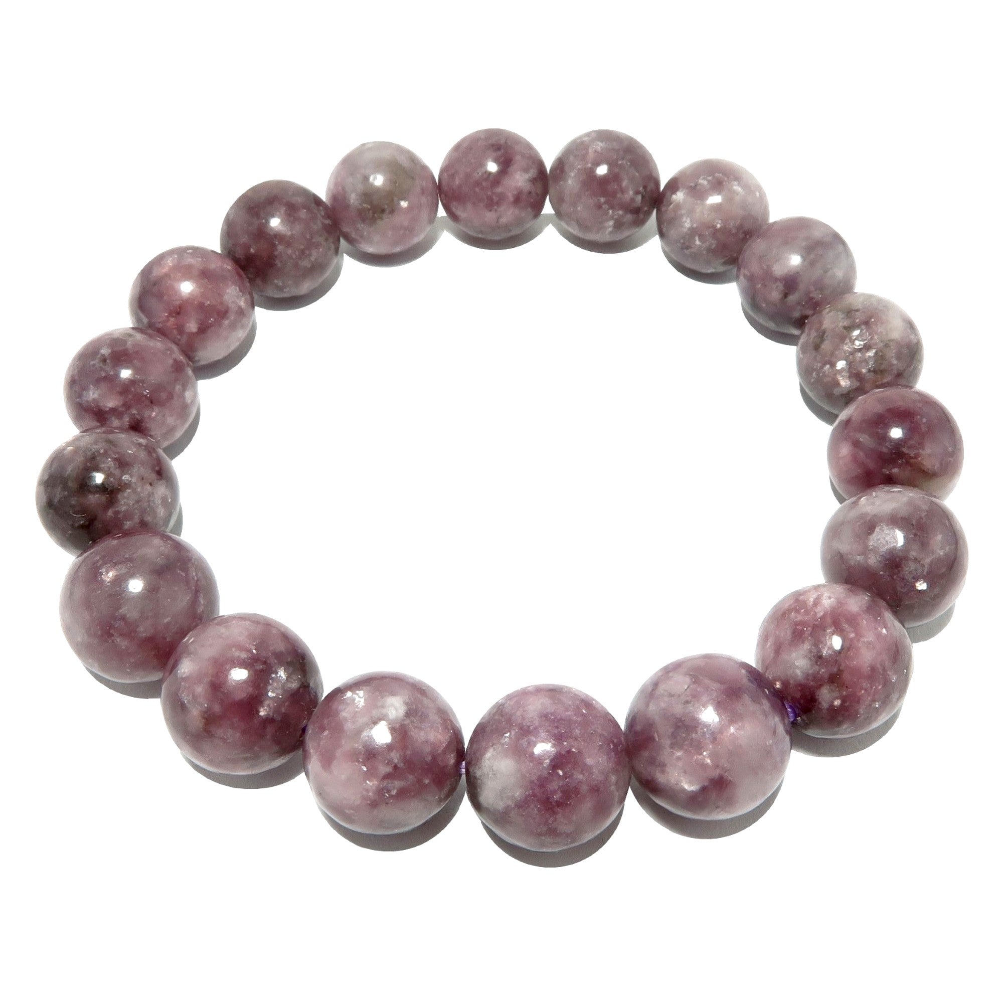 Lepidolith Armband Lavendel Hell Kristall
