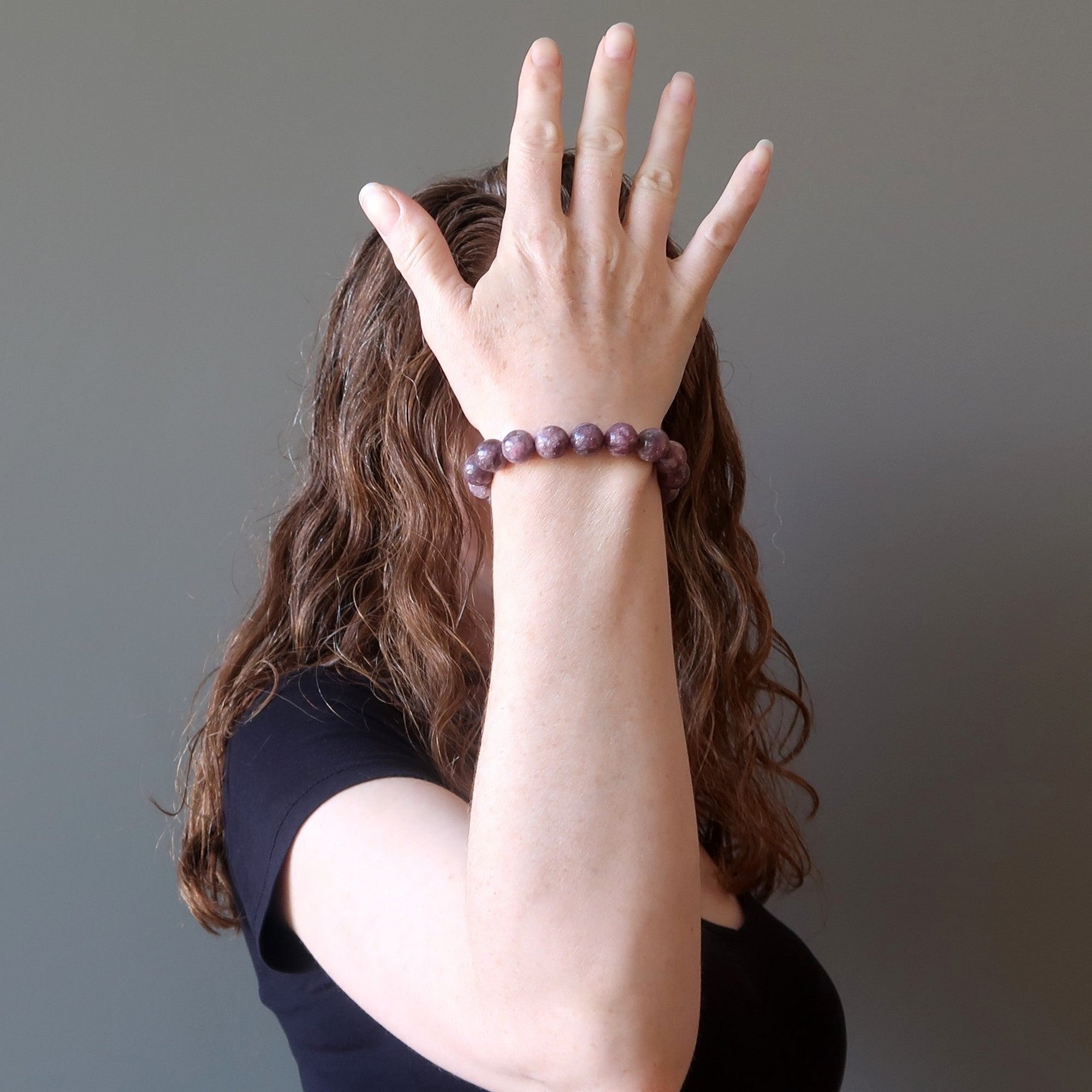 Lepidolith Armband Lavendel Hell Kristall