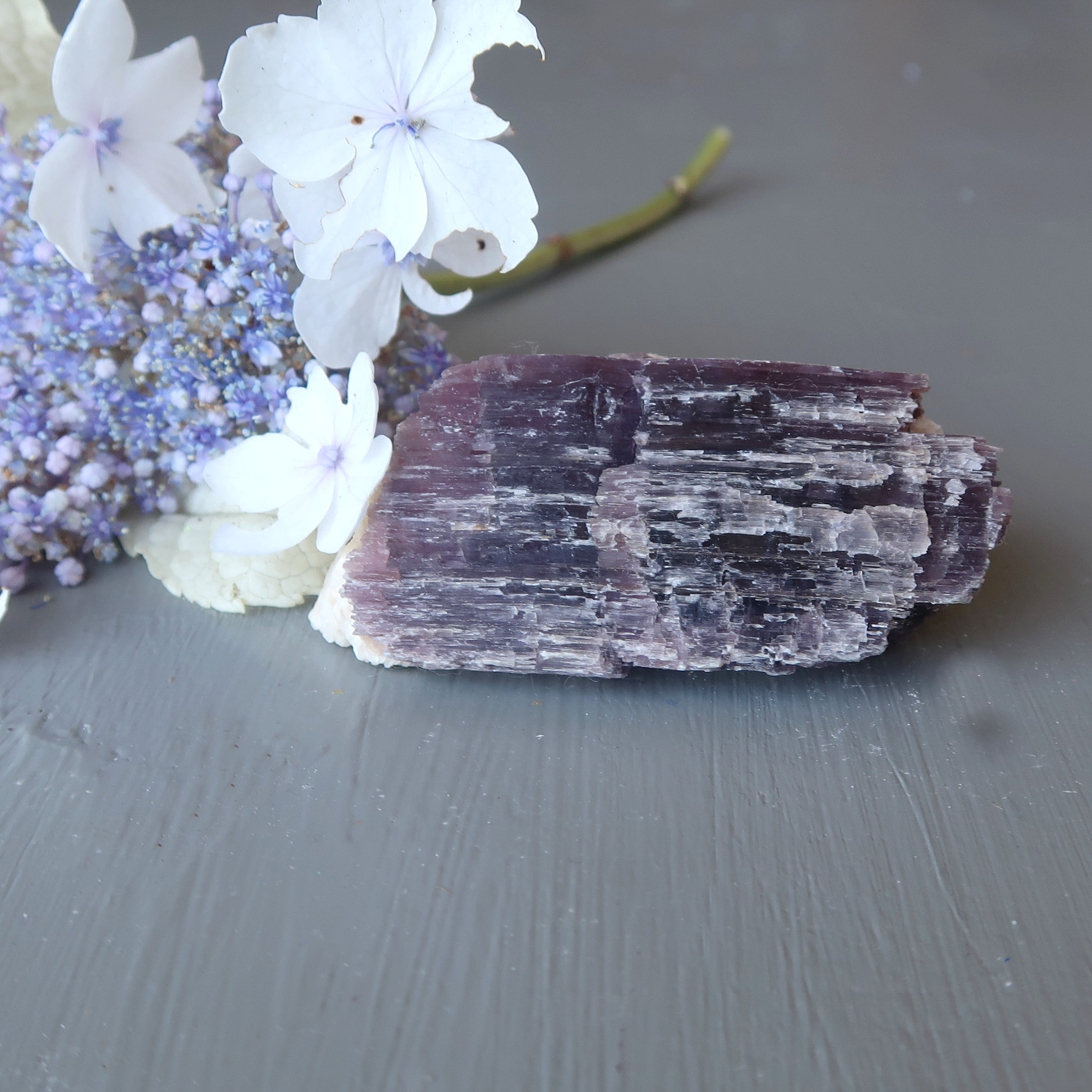 Lepidolite Raw Gemstone Purple Cluster Quartz Spiritual Mineral