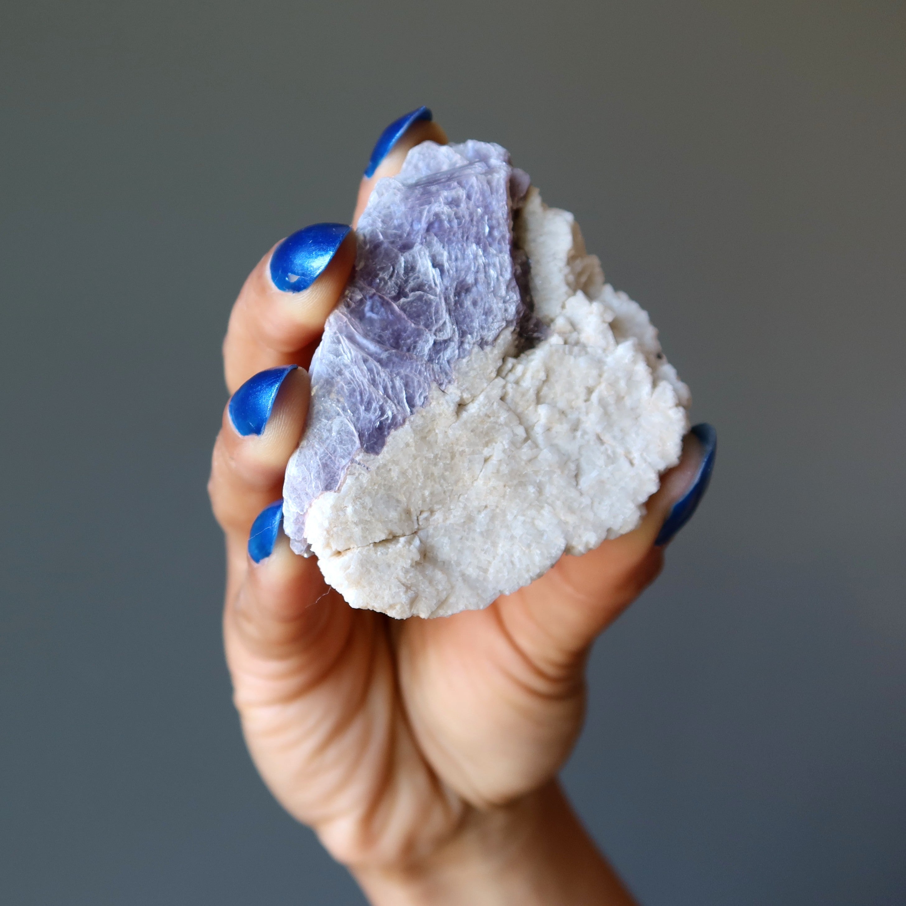 Lepidolite Raw Gemstone Purple Cluster Quartz Spiritual Mineral