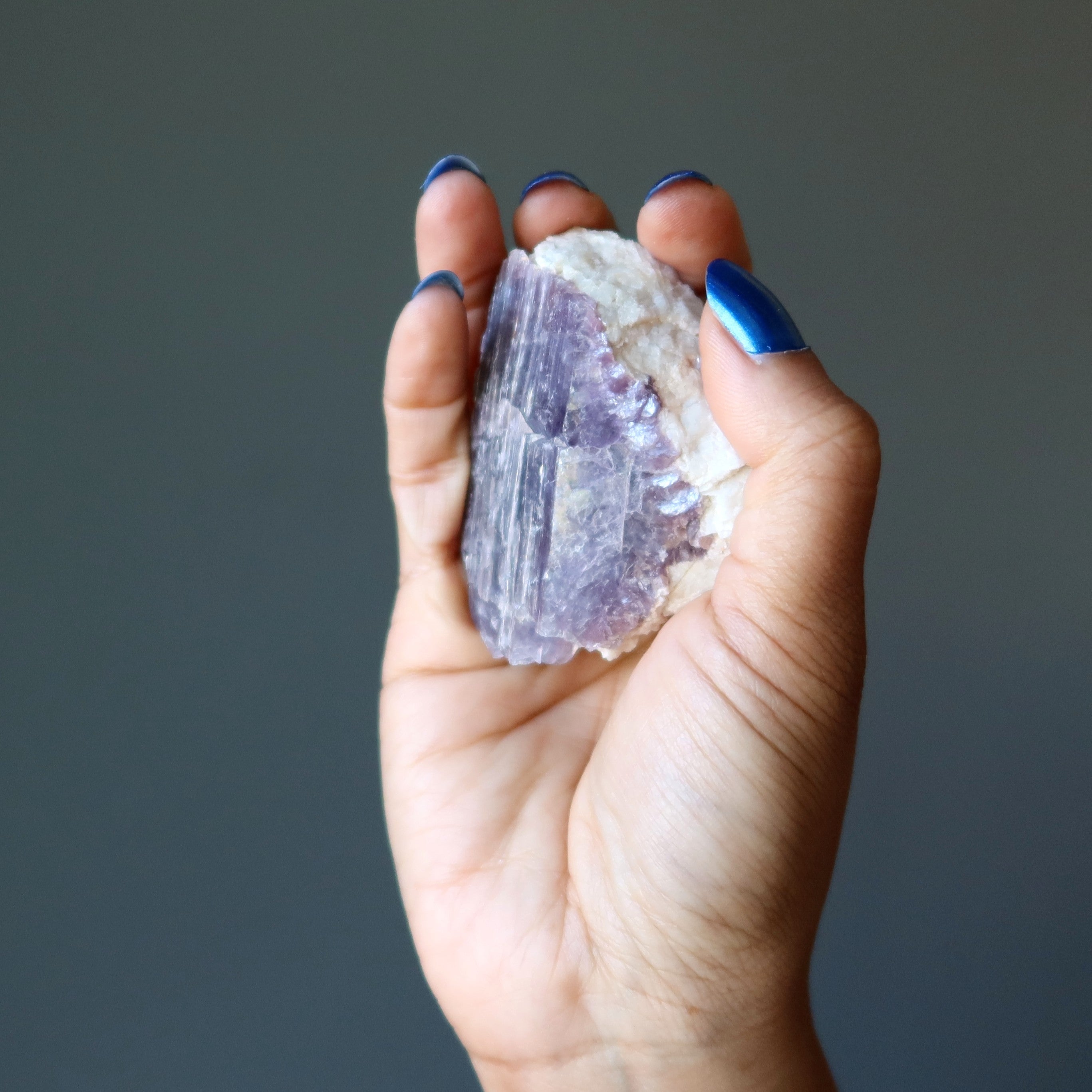 Lepidolite Raw Gemstone Purple Cluster Quartz Spiritual Mineral