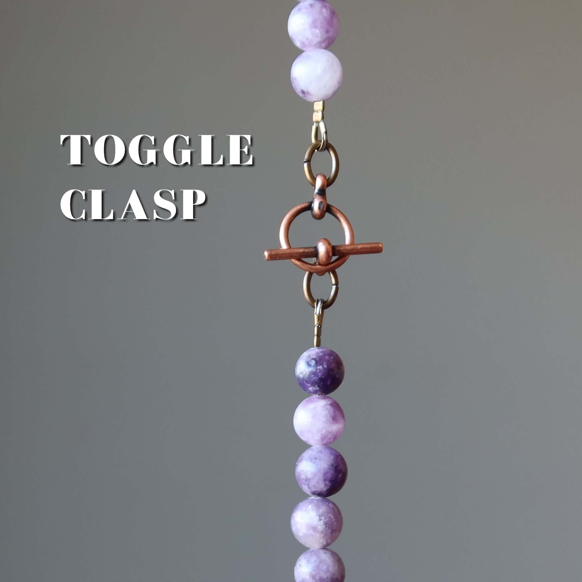 Lepidolite Necklace Garland of Grace Spiritual Stones