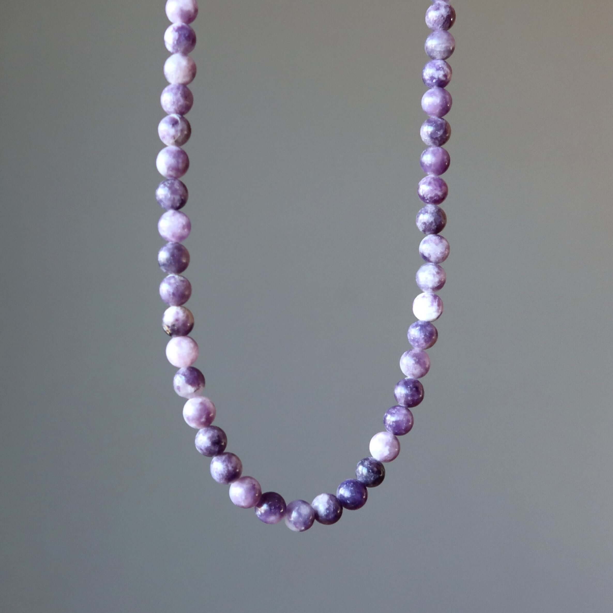 Lepidolite Necklace Garland of Grace Spiritual Stones