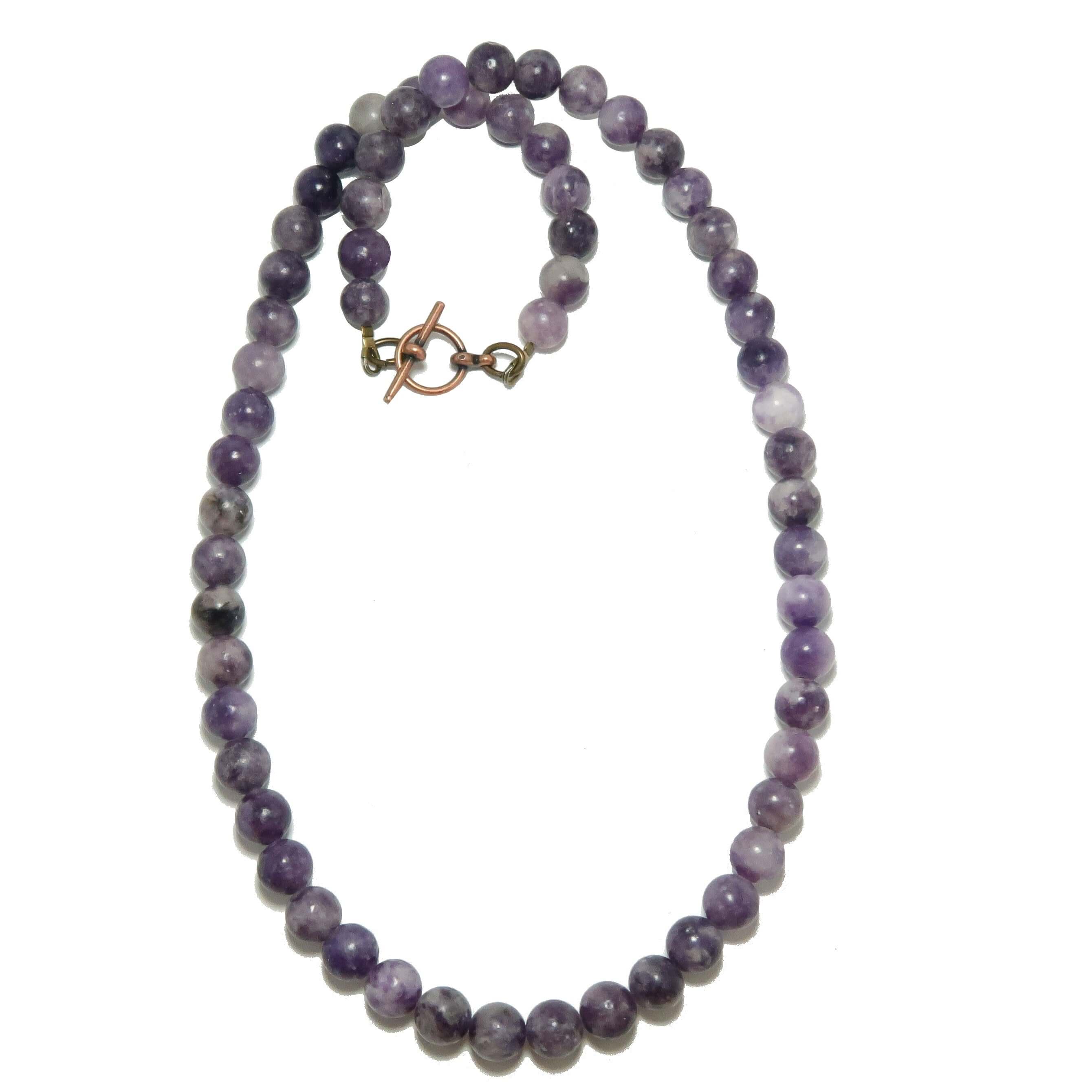Lepidolite Necklace Garland of Grace Spiritual Stones