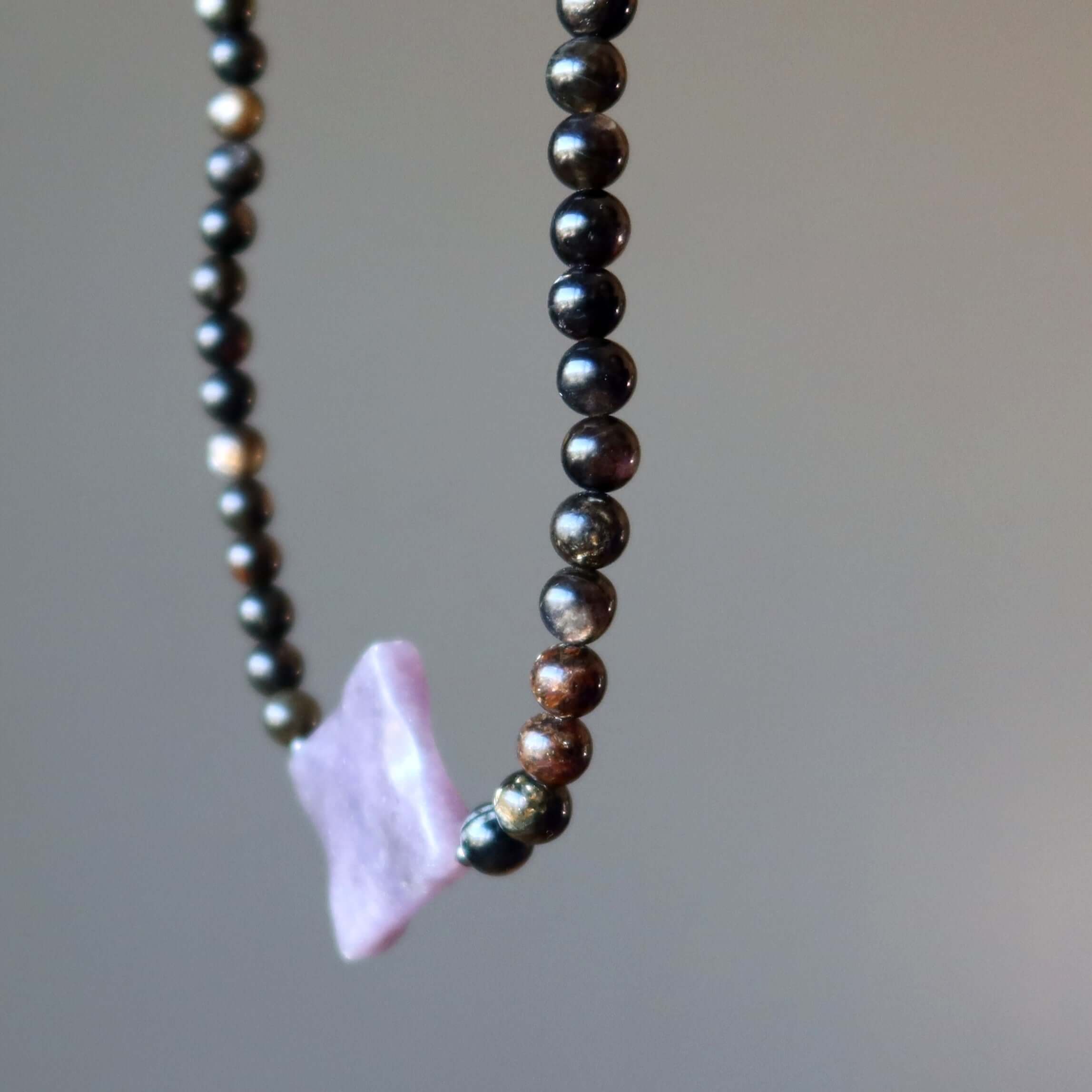 Lepidolite Necklace Mica Indestructible Spirit Protection