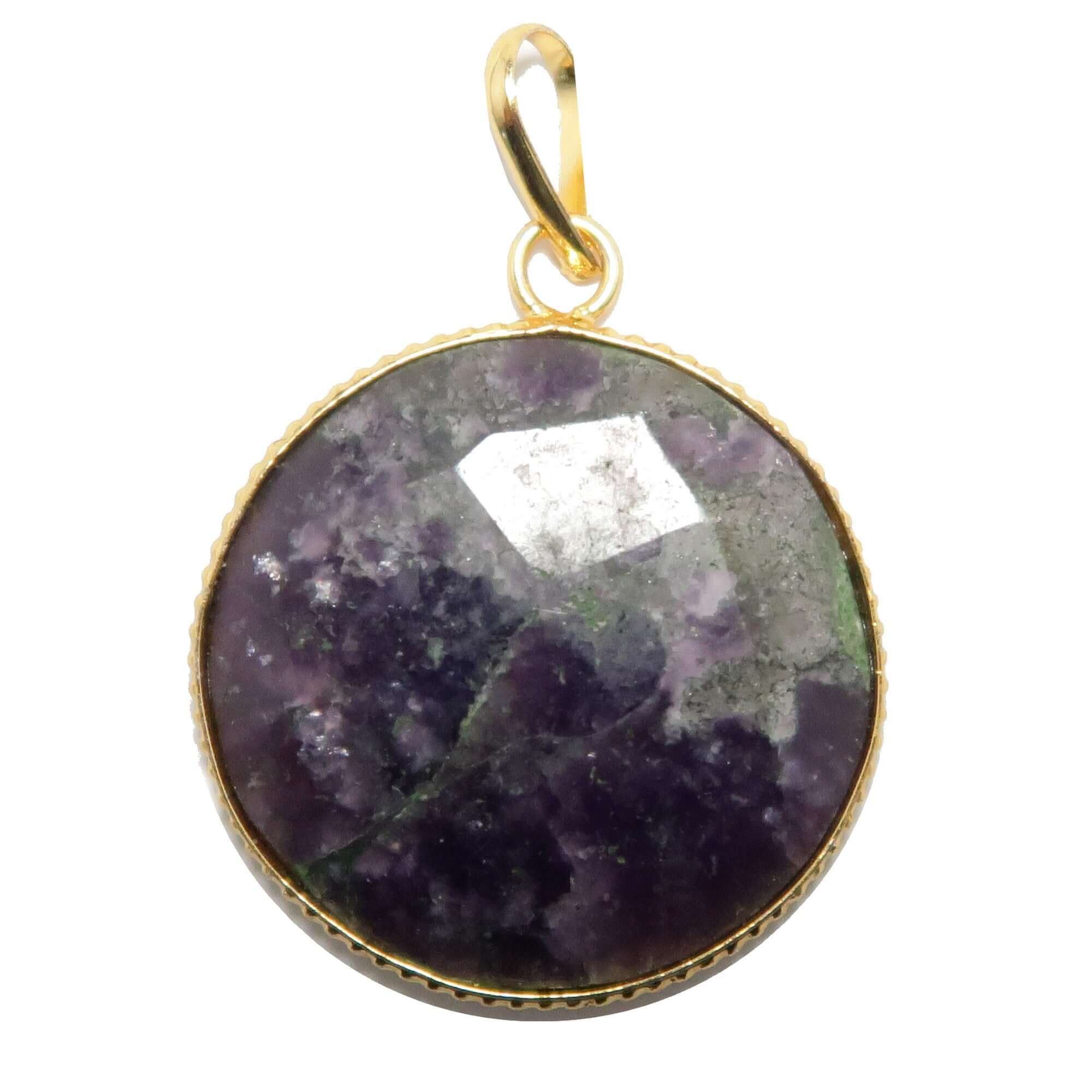Pendentif Lépidoite Mon œil spirituel Or violet