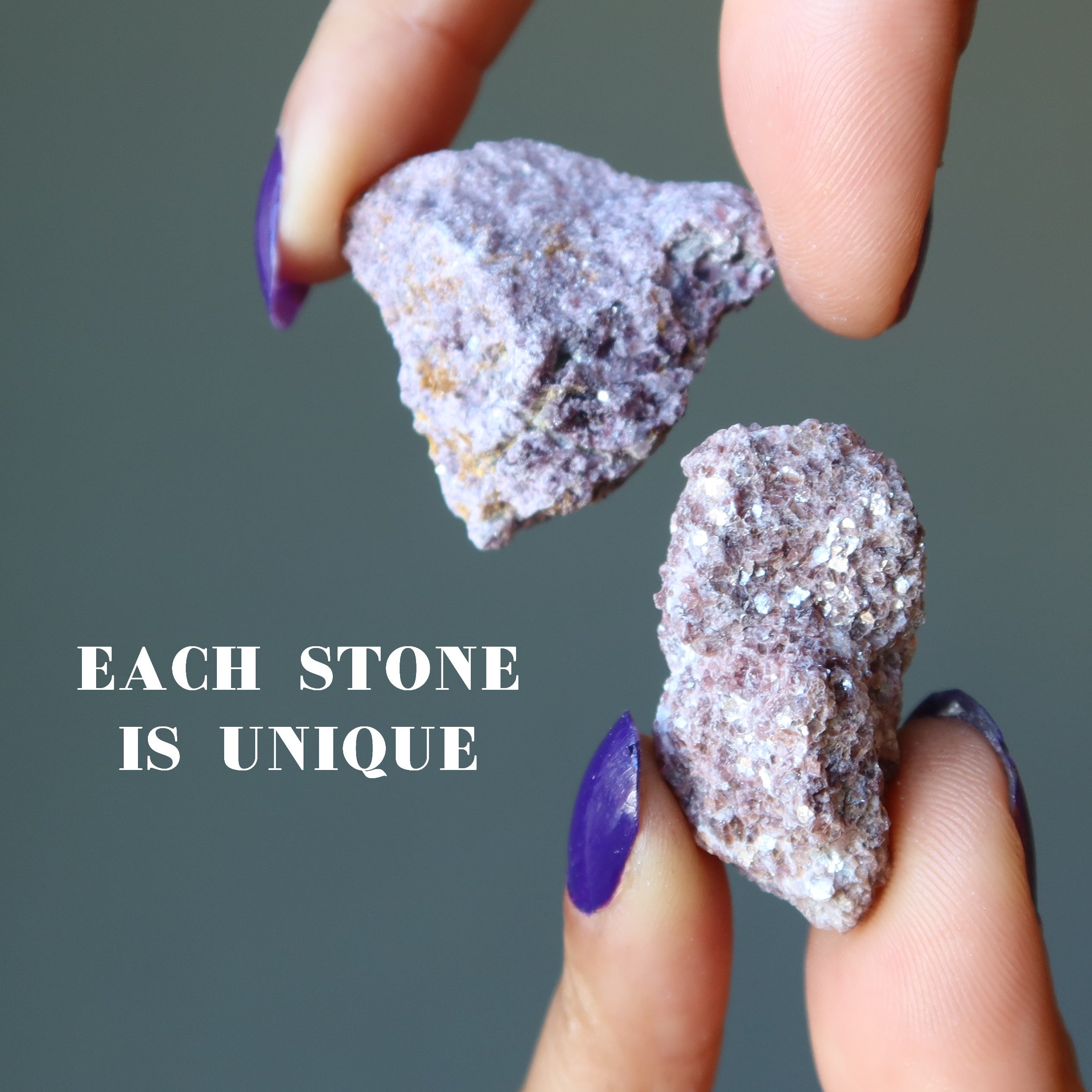 Lepidolite Raw Crystal Purple Glitter of Hope Stone