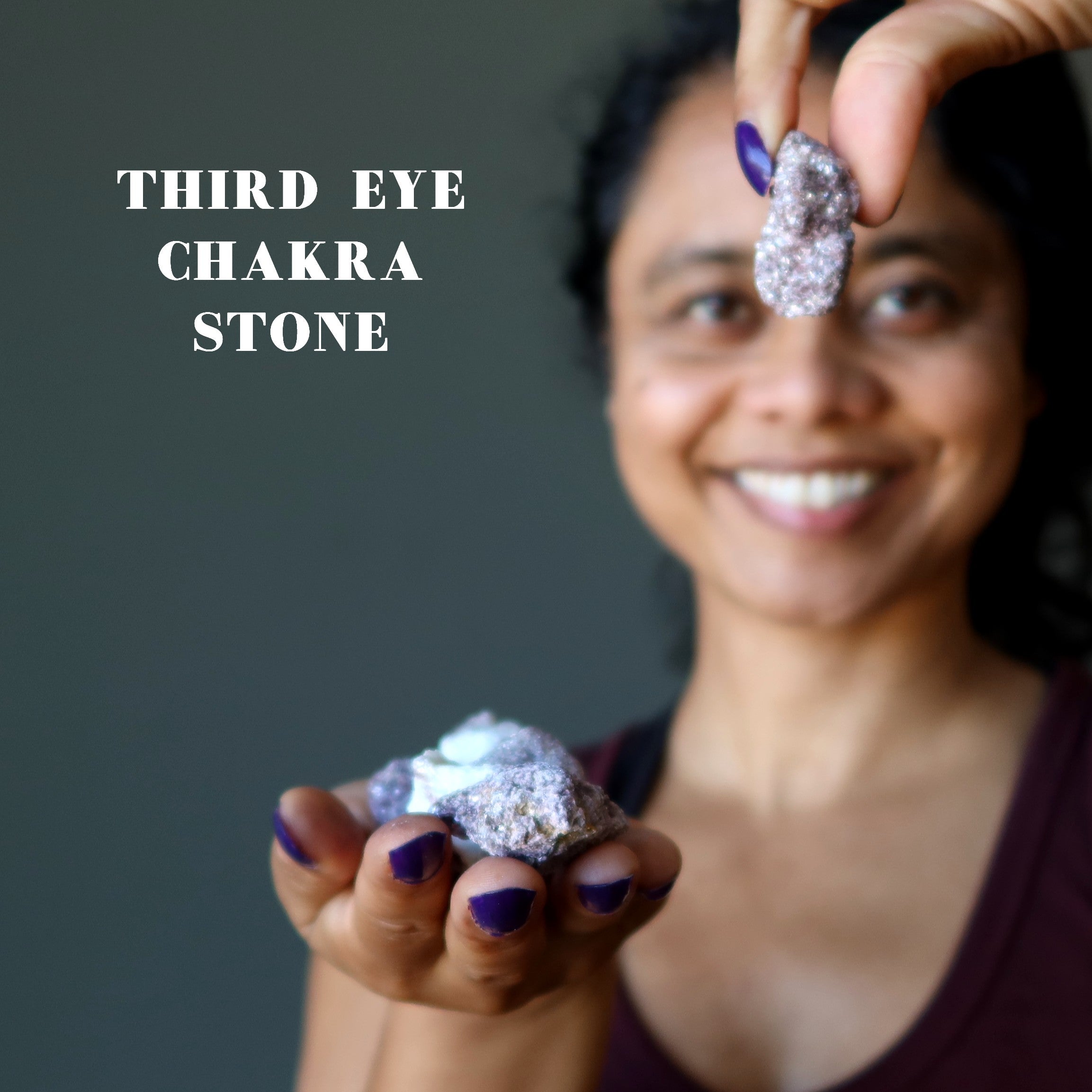 Lepidolite Raw Crystal Purple Glitter of Hope Stone