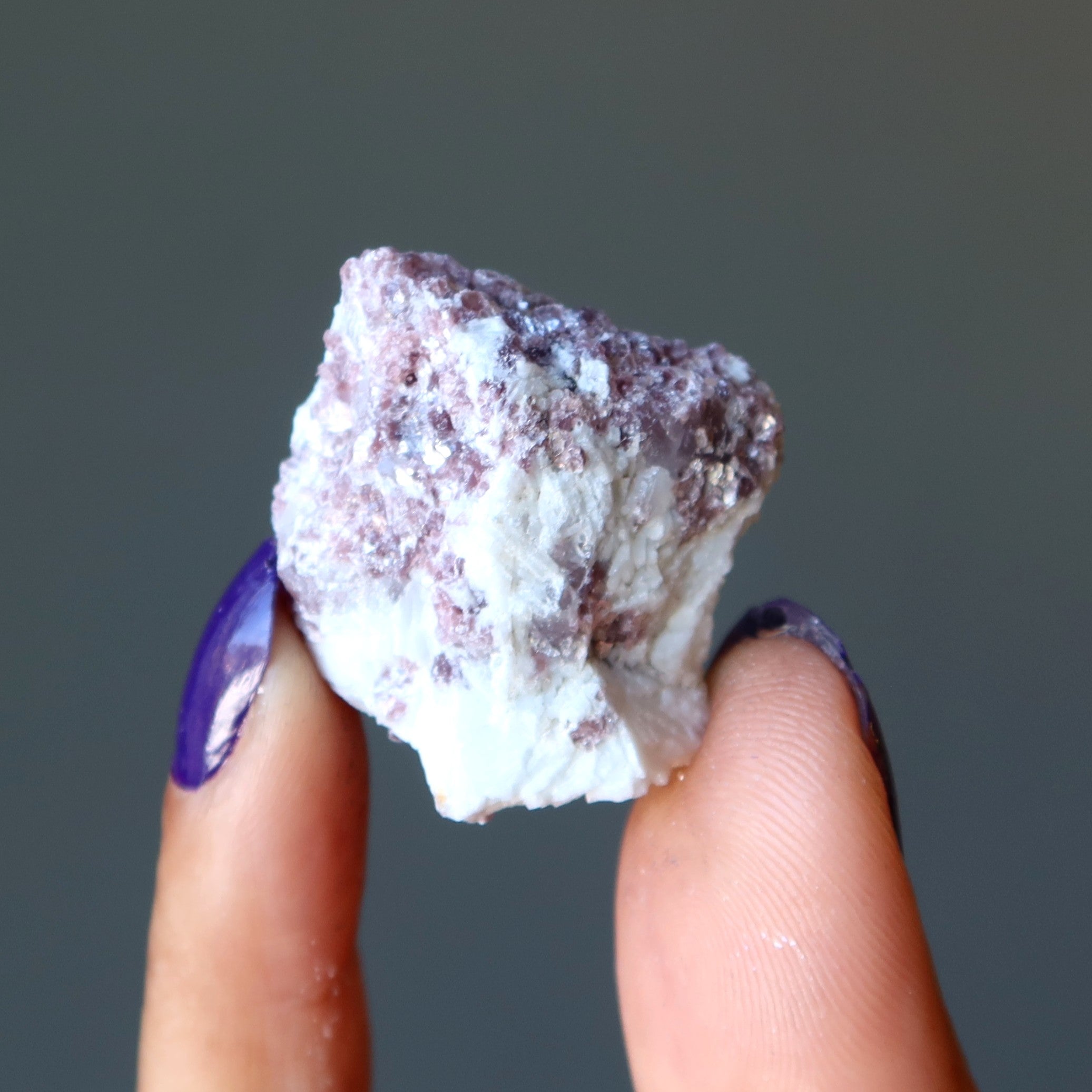 Lepidolite Raw Crystal Purple Glitter of Hope Stone