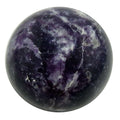 Sphère de lépidolite violet foncé intense en cristal