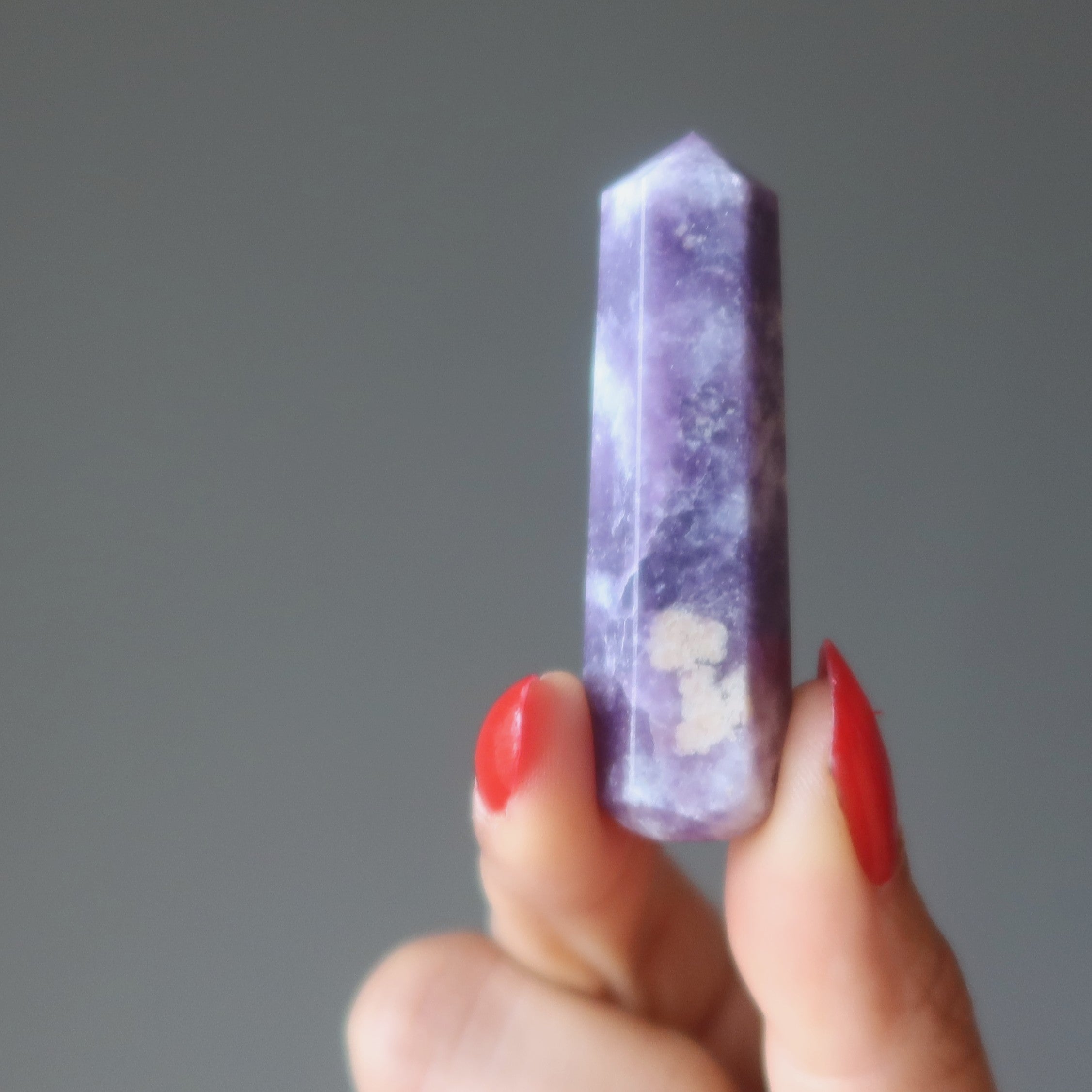 Lepidolite Wand Pair Faceted Enlightenment Set