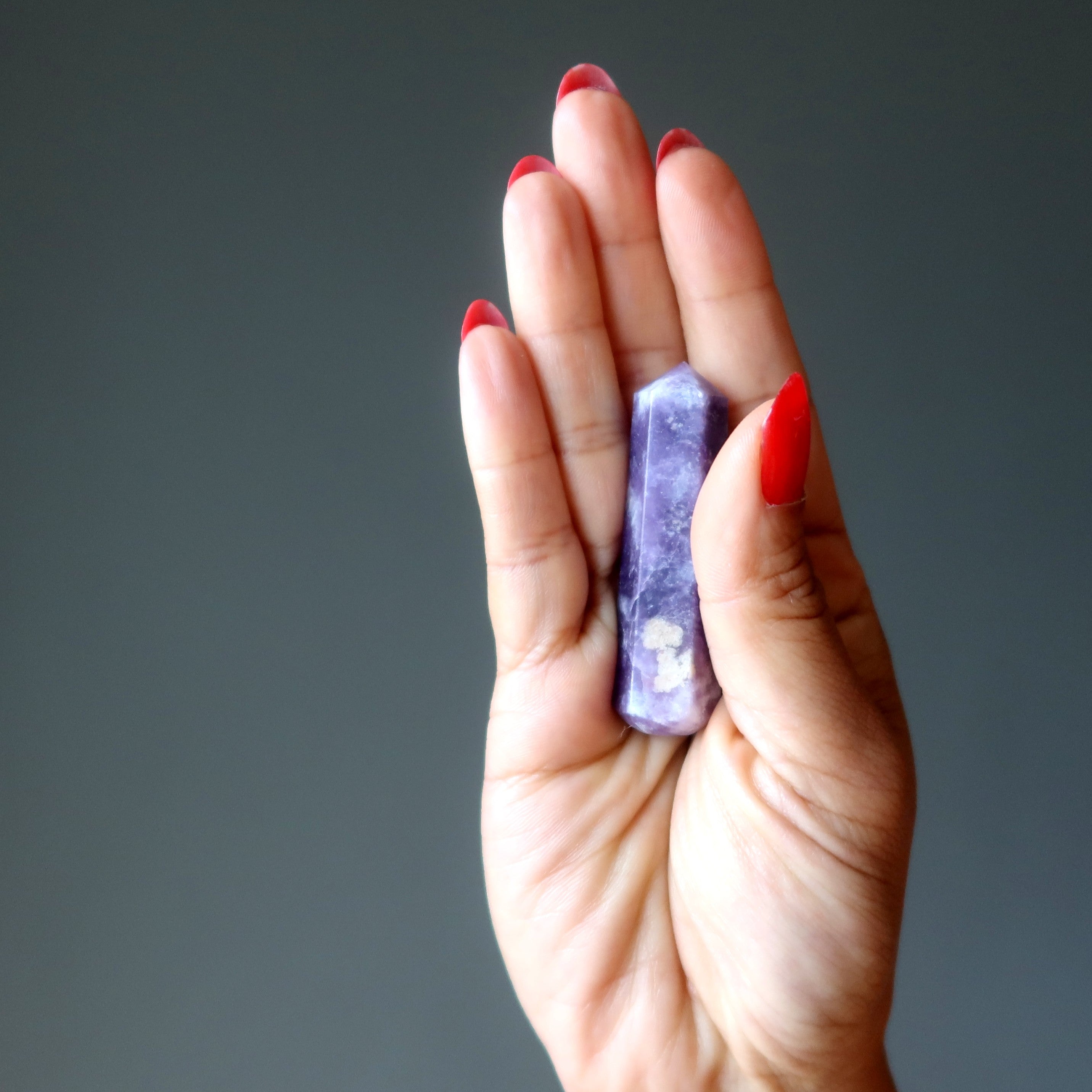 Lepidolite Wand Pair Faceted Enlightenment Set