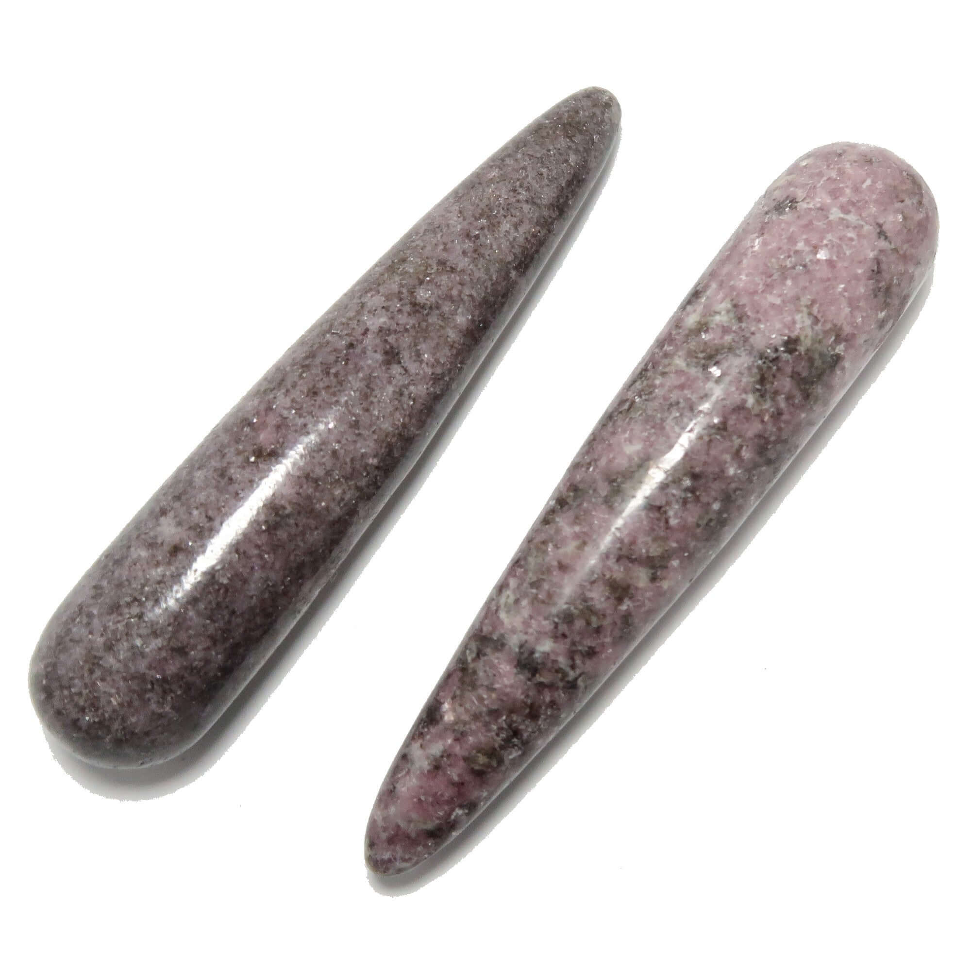 Lepidolite Massage Wand Pair of Relaxation Stones