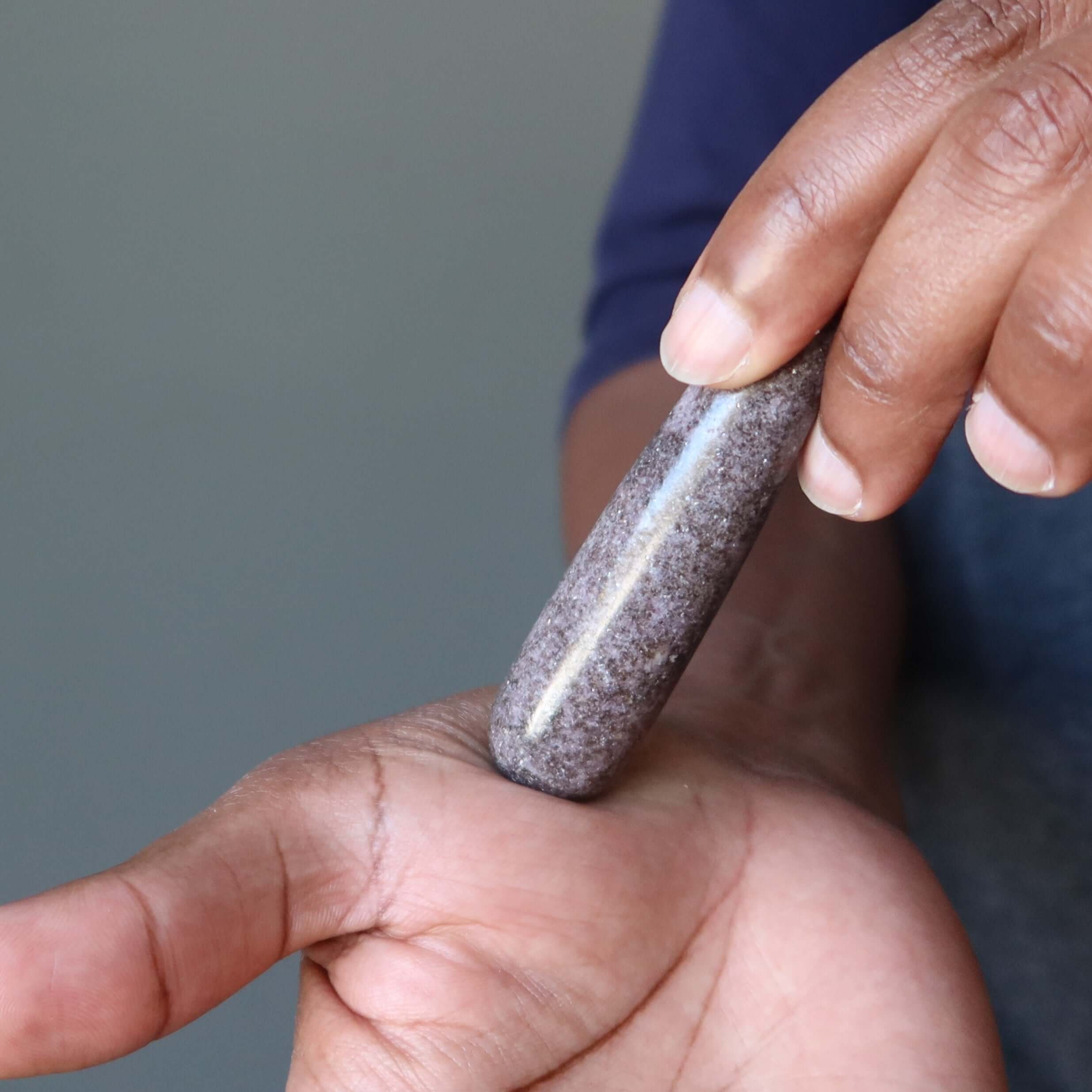 Lepidolite Massage Wand Pair of Relaxation Stones