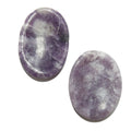 Lepidolite Pocket Stone Pair Purple Worry Calmers