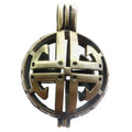 Locket Pendant Crystal Gem Stone Holder Cage Brass