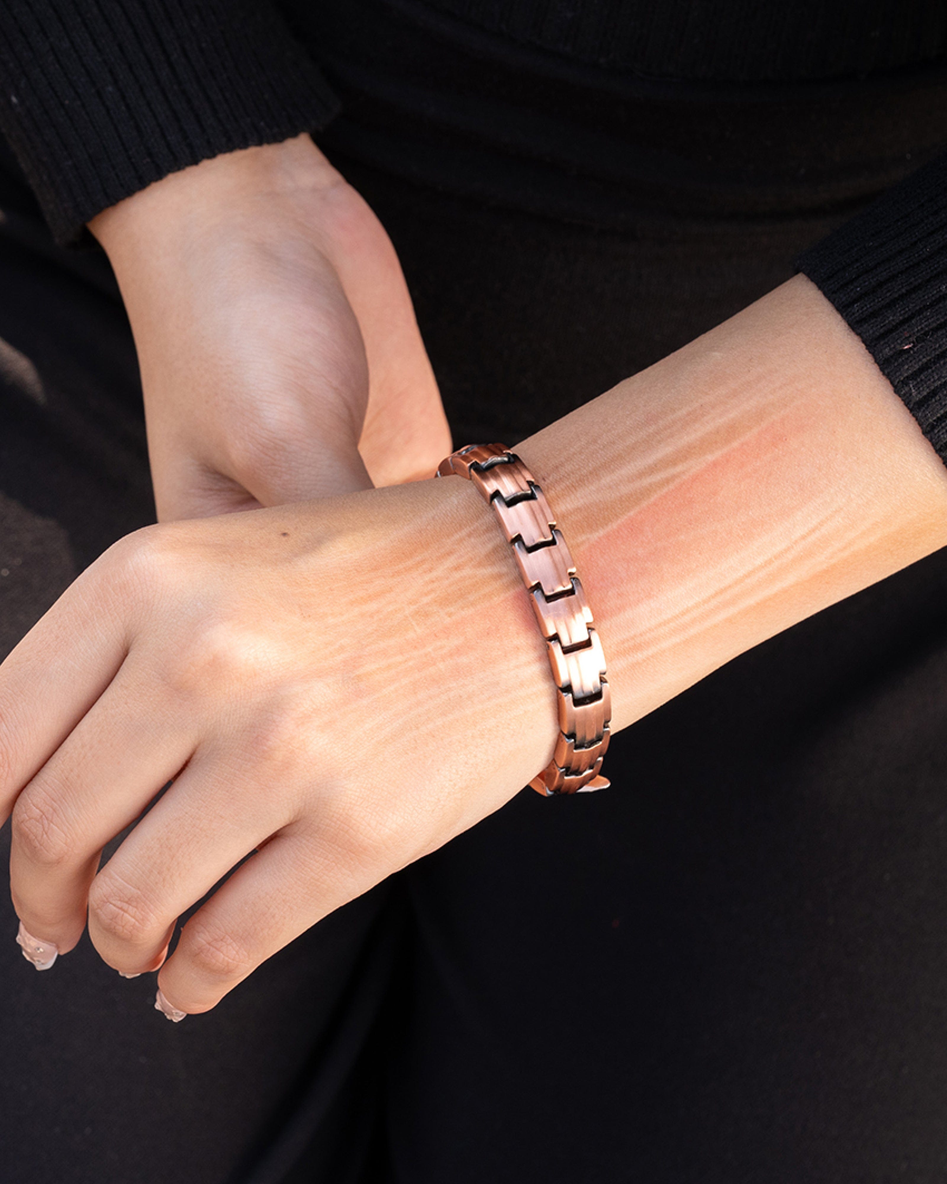 Bracelet magnétique en cuivre EllipseMAX pour femme