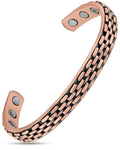 Bracelet de magnétothérapie en cuivre incrusté d'une chaîne pour hommes et femmes