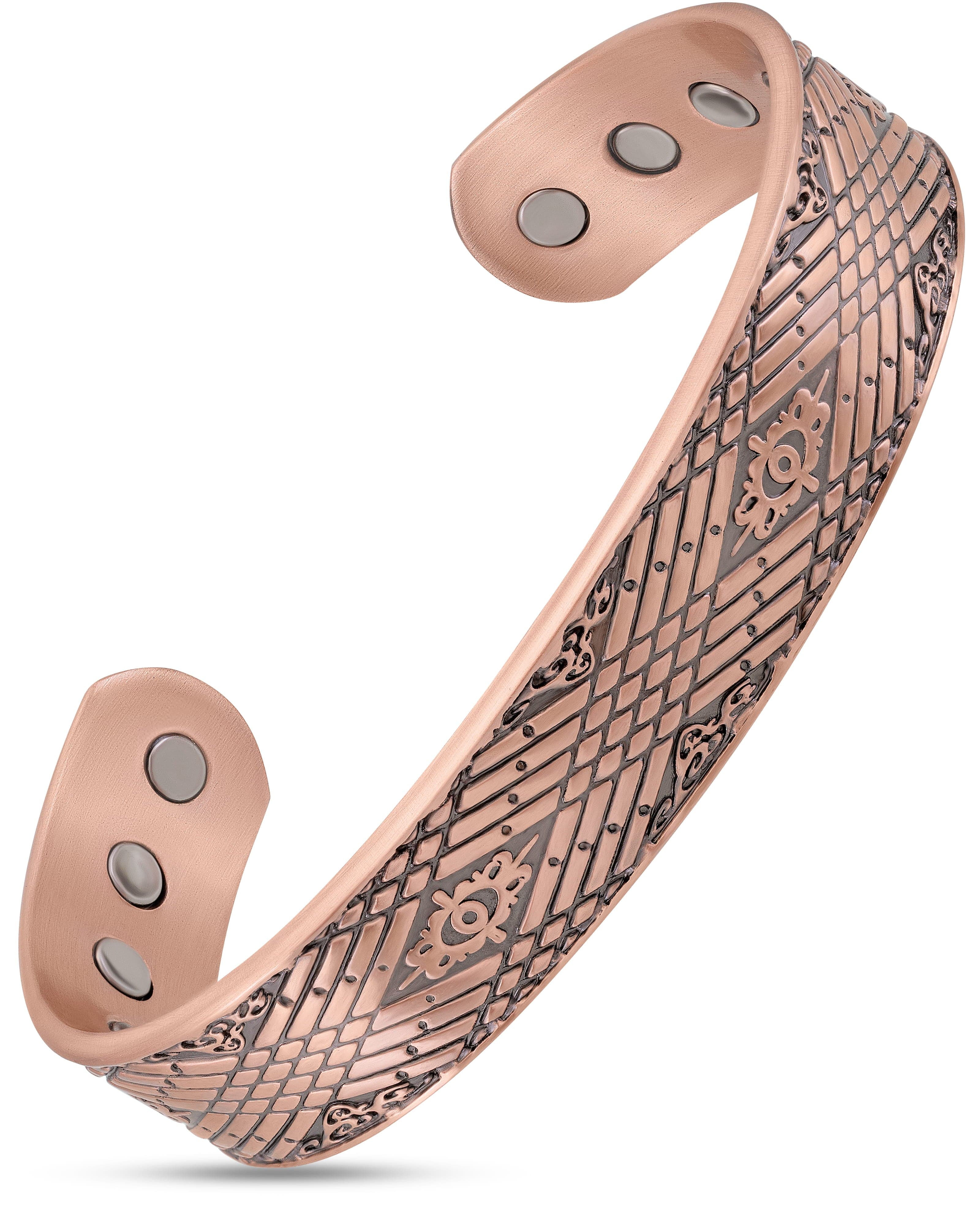 Geprägter keltischer Nebel Magnetisches Kupferarmband Manschette für Herren