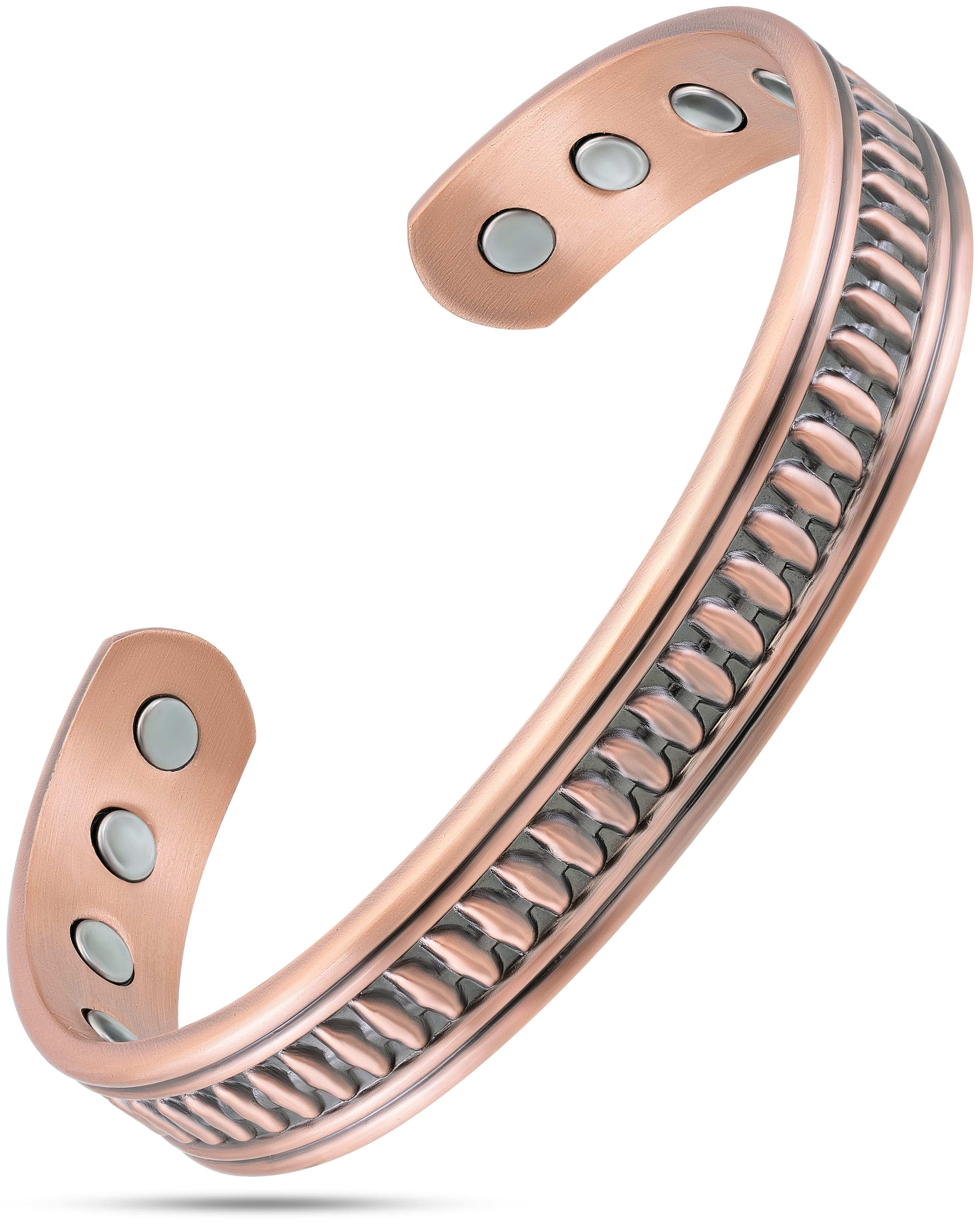 Gestanzte native magnetische Kupferarmreif für Herren