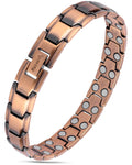 Bracelet de Magnétothérapie en Cuivre Pur Ultra Résistant (Lion)