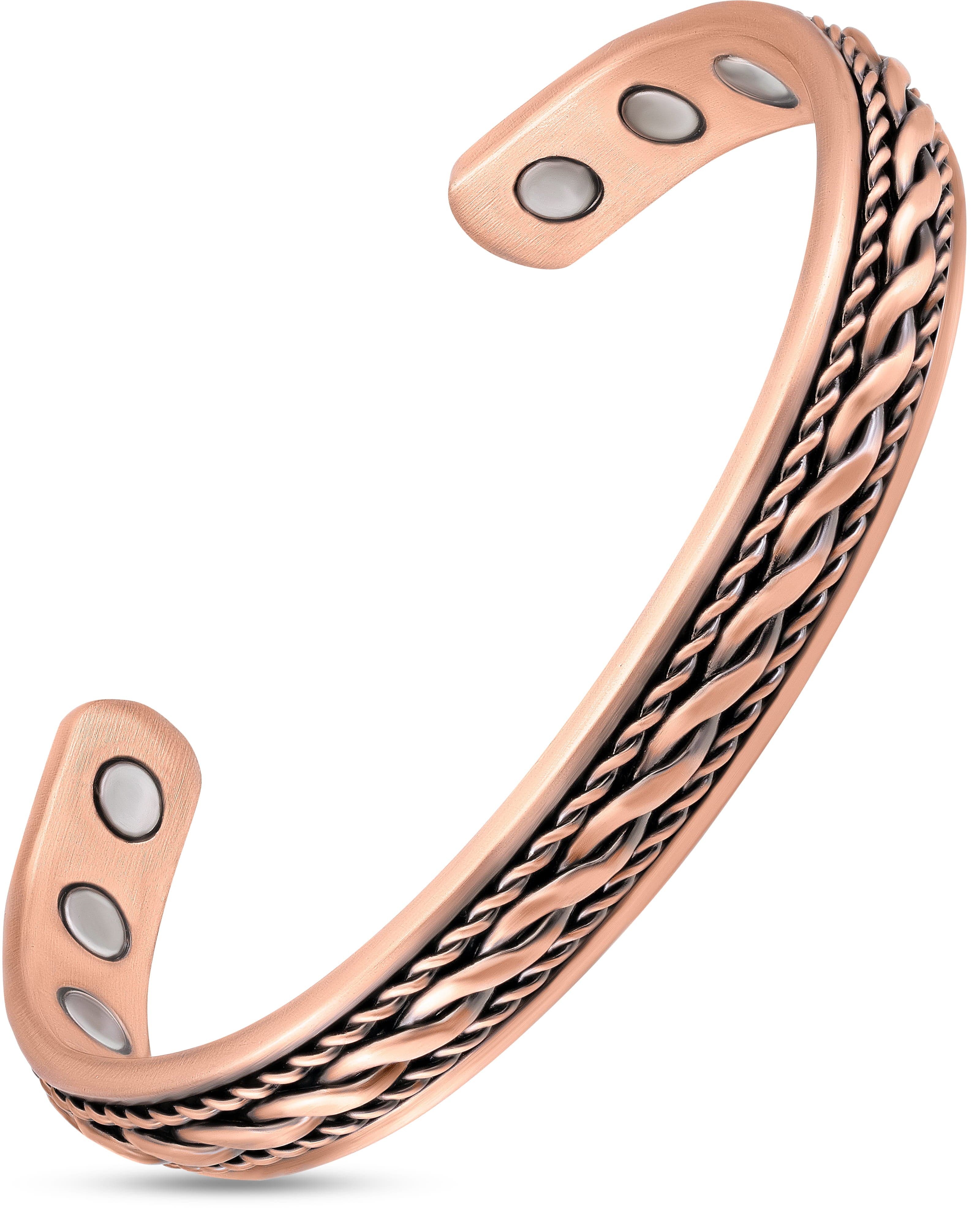 Damen Inlay Kupferdraht Magnetfeldtherapie Armreif