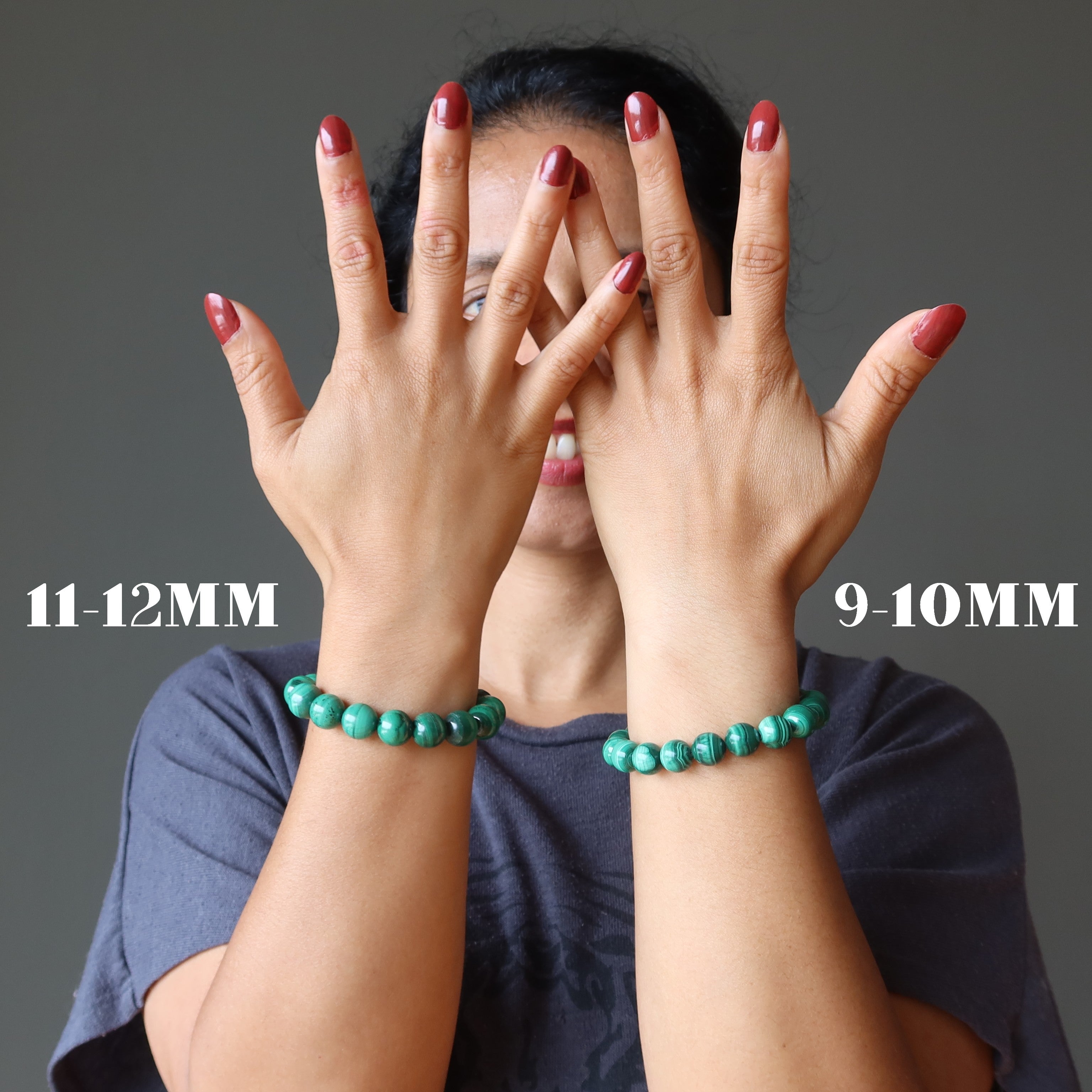 Bracelet Malachite Œil de bœuf vert Victoire