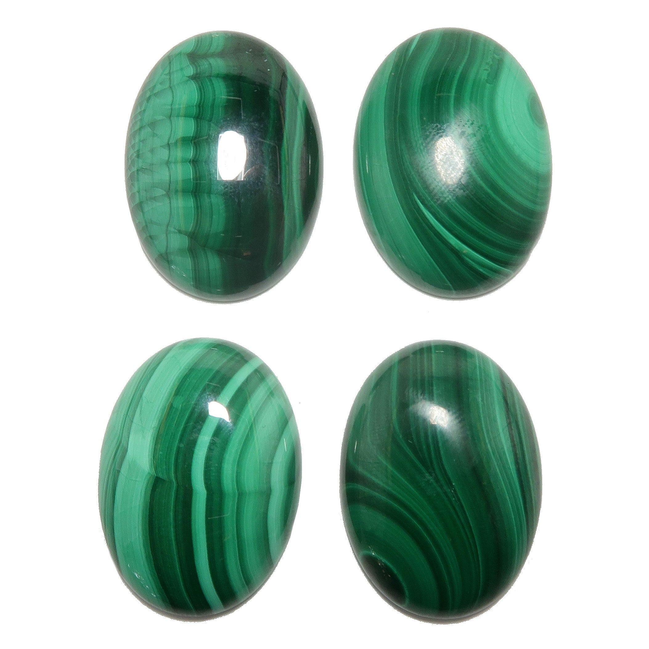Malachite Grille Cristal Élite Énergie Pierre Ovale Verte