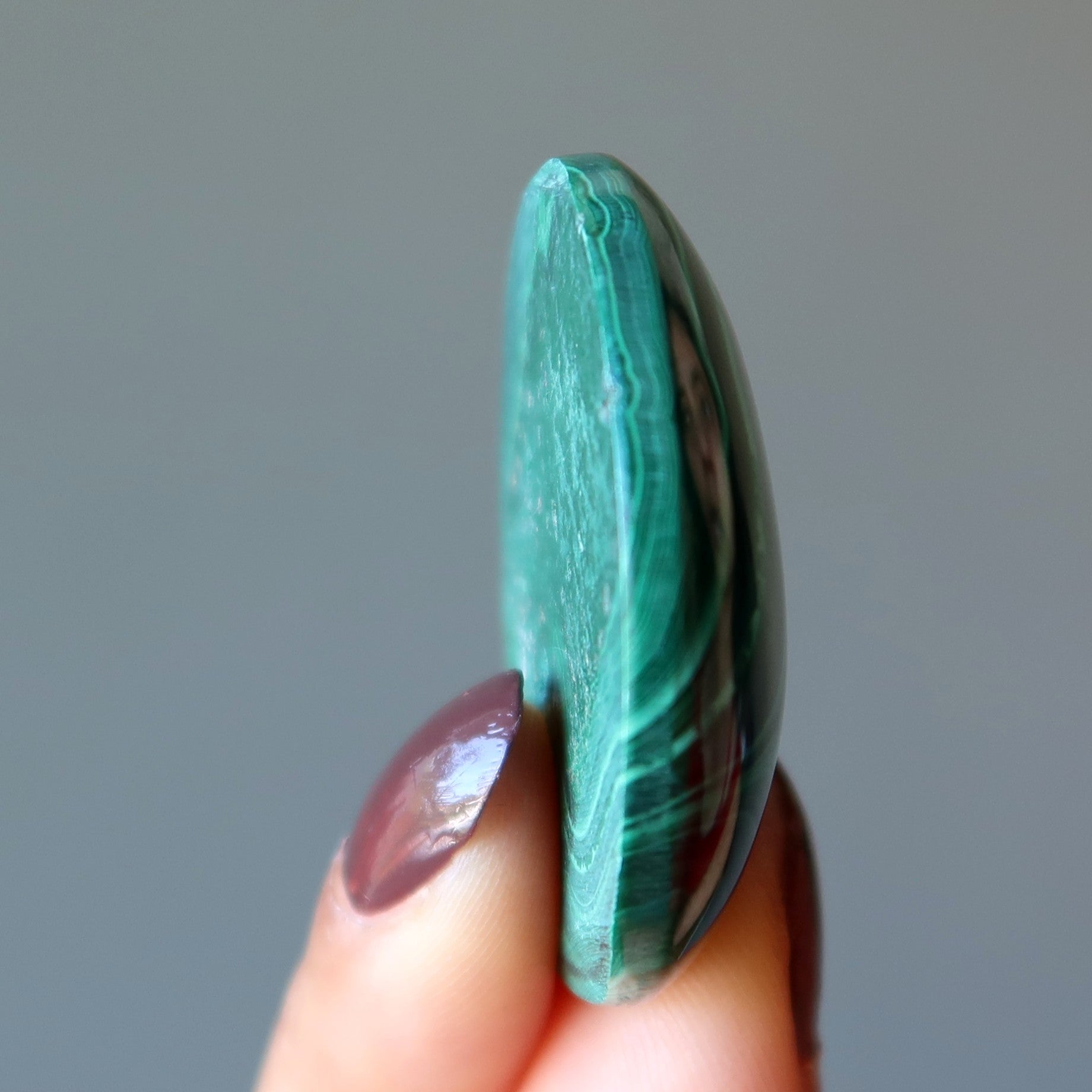 Malachite Grid Crystal Round Green Abundance Stone