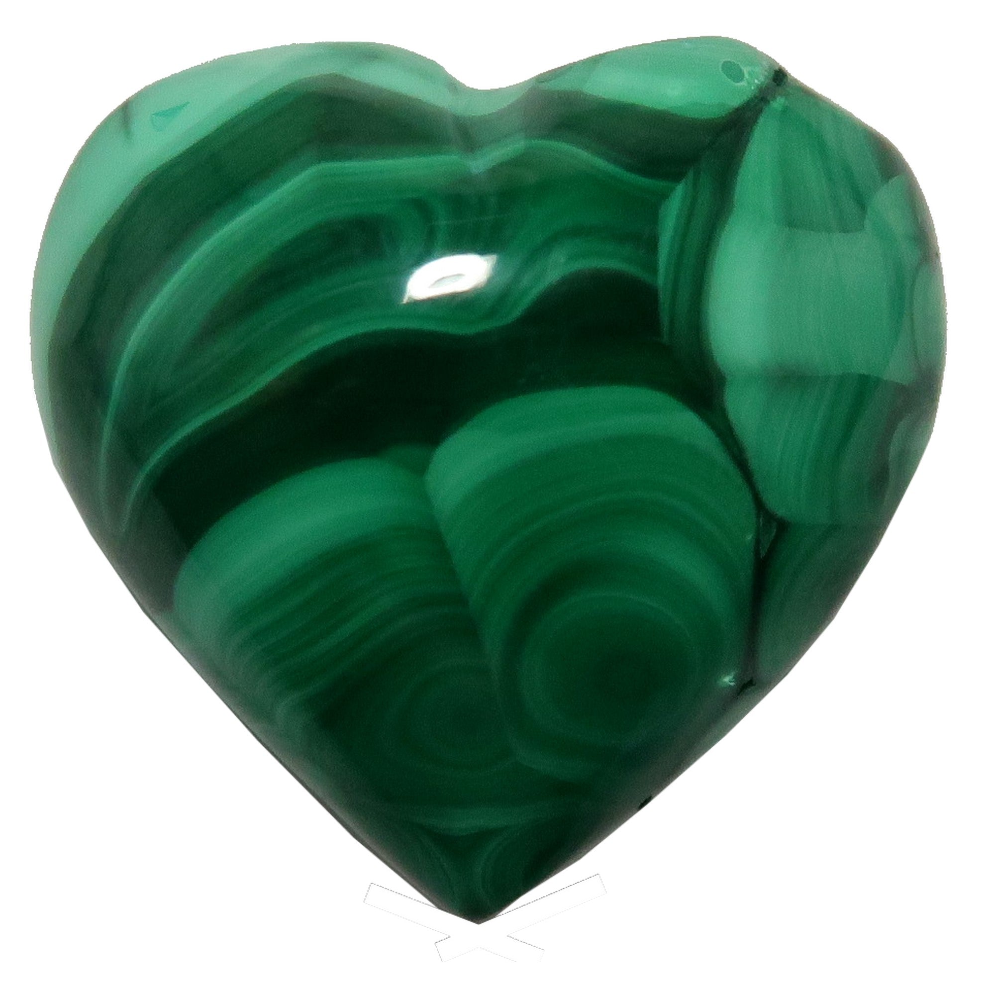 Malachite Heart Love You Most Green Crystal