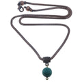Collier en Malachite Île d'Émeraude Enchantée Pierre sculptée
