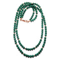 Collier Malachite Royal Double Couche Vert