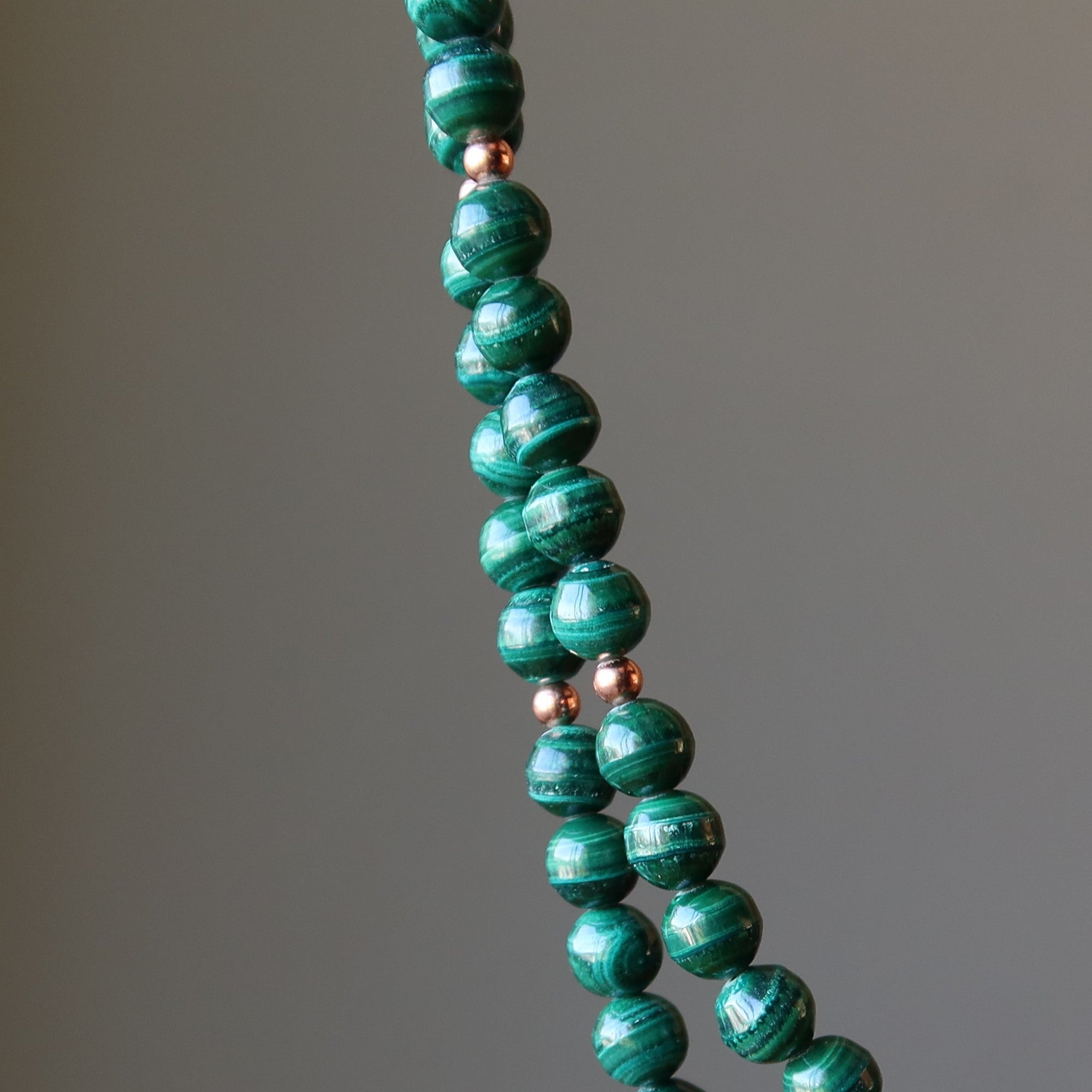 Collier Malachite Royal Double Couche Vert