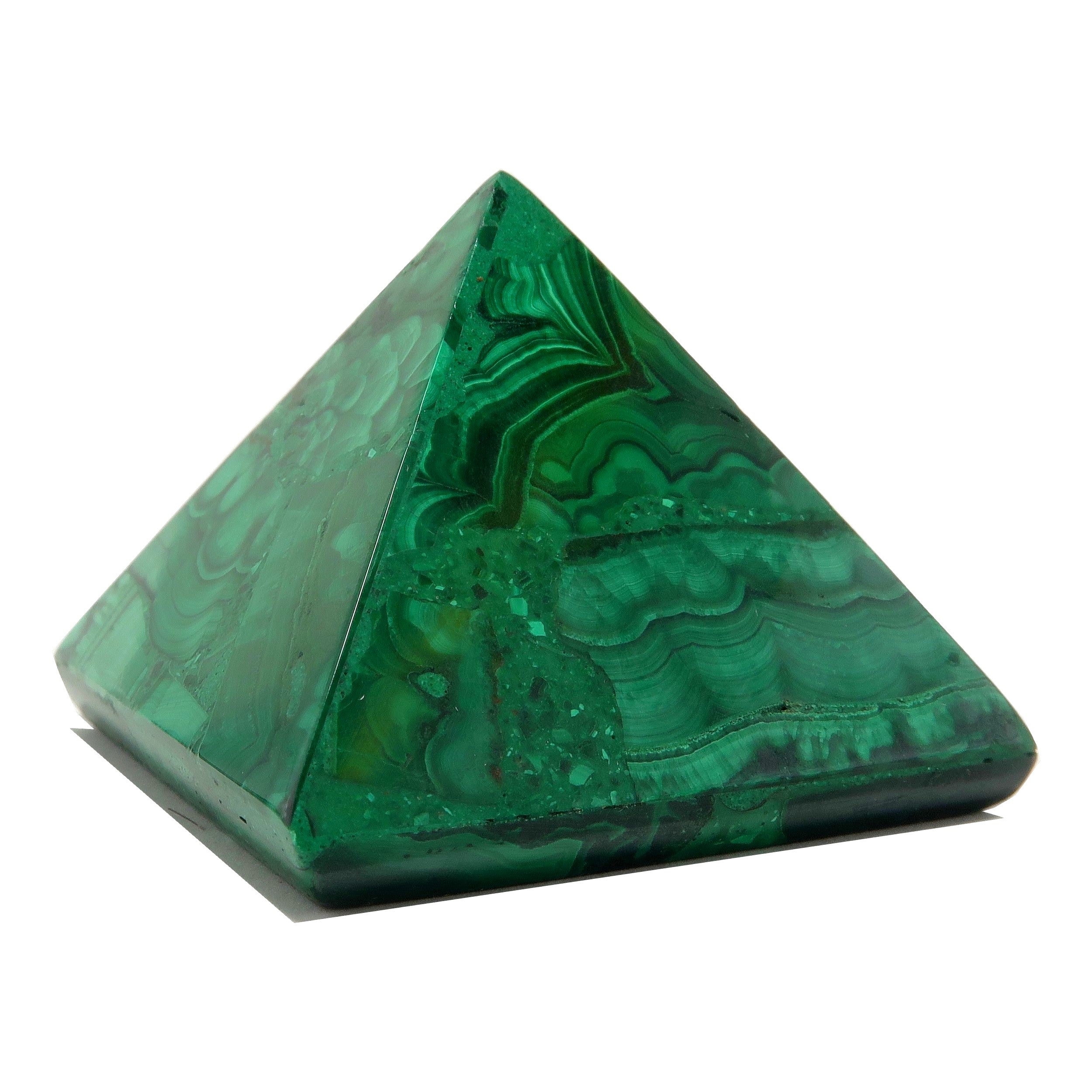 Malachitpyramide Grüner Geist des Kongo-Kristalls