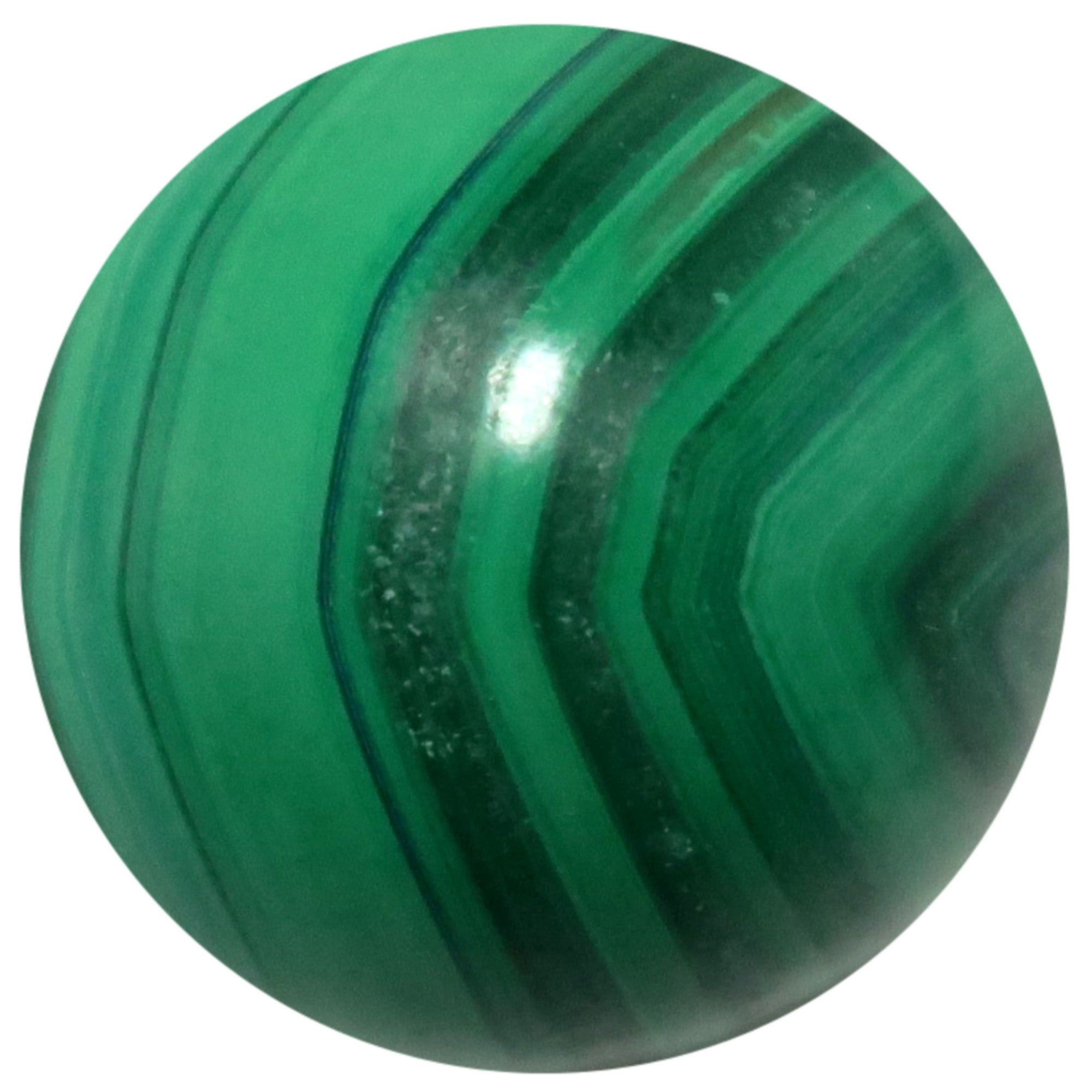 Malachite Sphere Green Bullseye Power Crystal Ball