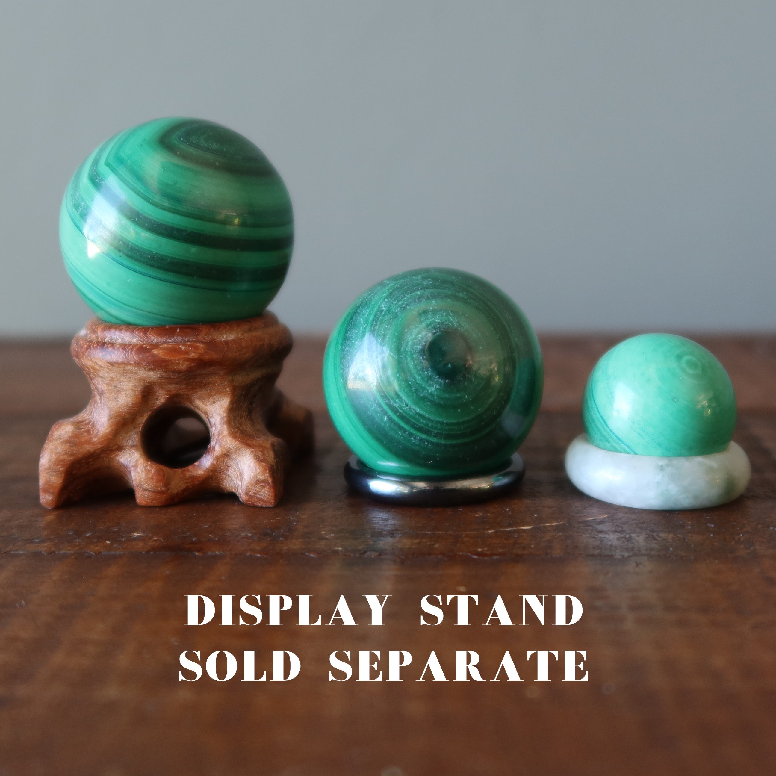 Malachite Sphere Green Bullseye Power Crystal Ball