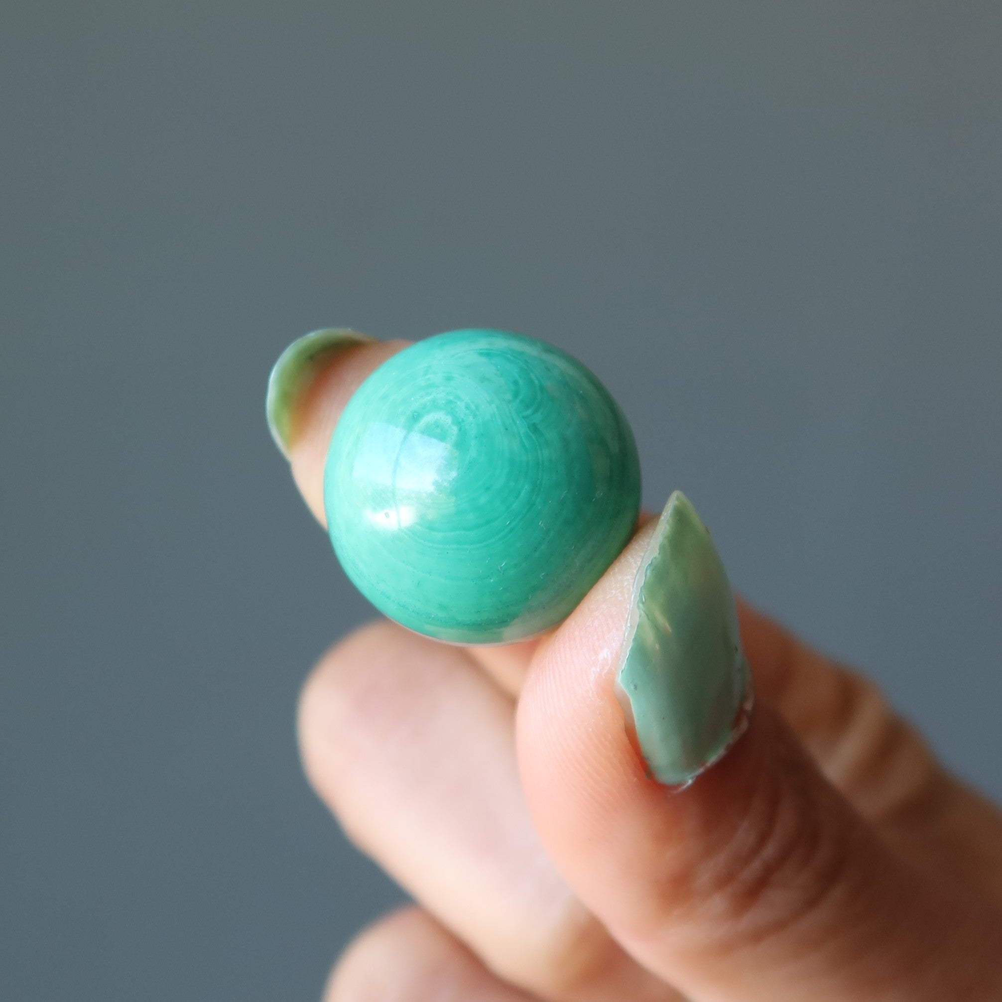 Malachite Sphere Green Bullseye Power Crystal Ball